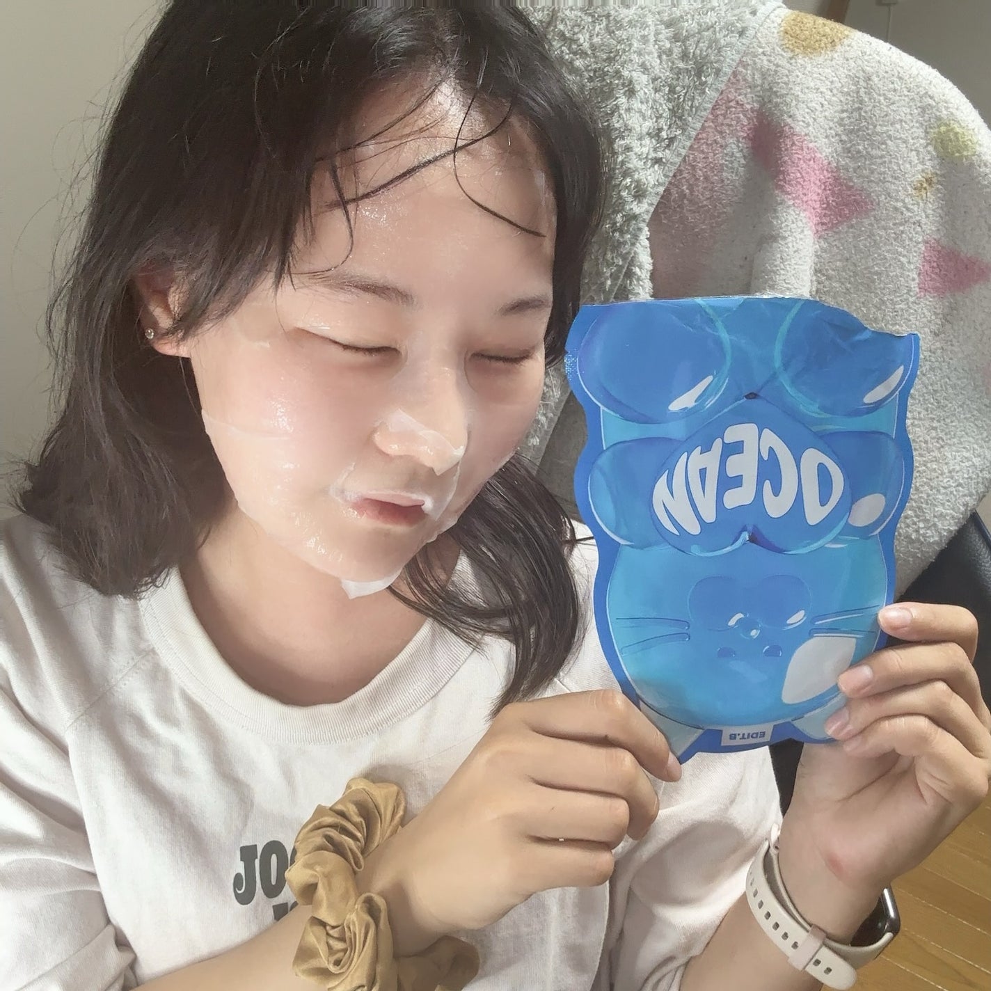 ウォータープルグミマスク/EDIT.B/シートマスク・パックを使ったクチコミ(3枚目)