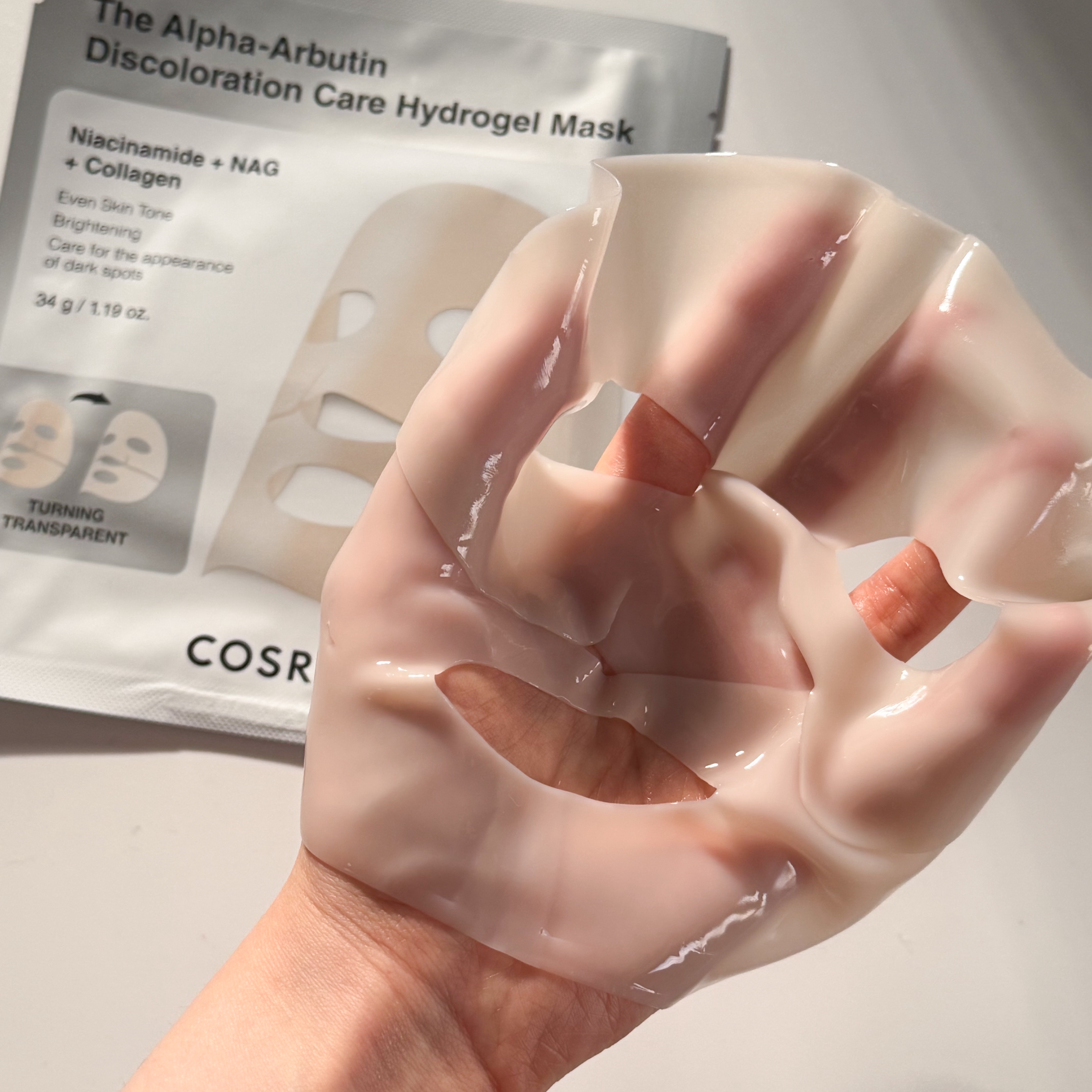 RXザ・アルファ アルブチン ハイドロゲルパック/COSRX/シートマスク・パックを使ったクチコミ（3枚目）