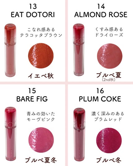 ザ ジューシーラスティングティント/rom&nd/リップティントを使ったクチコミ(5枚目)