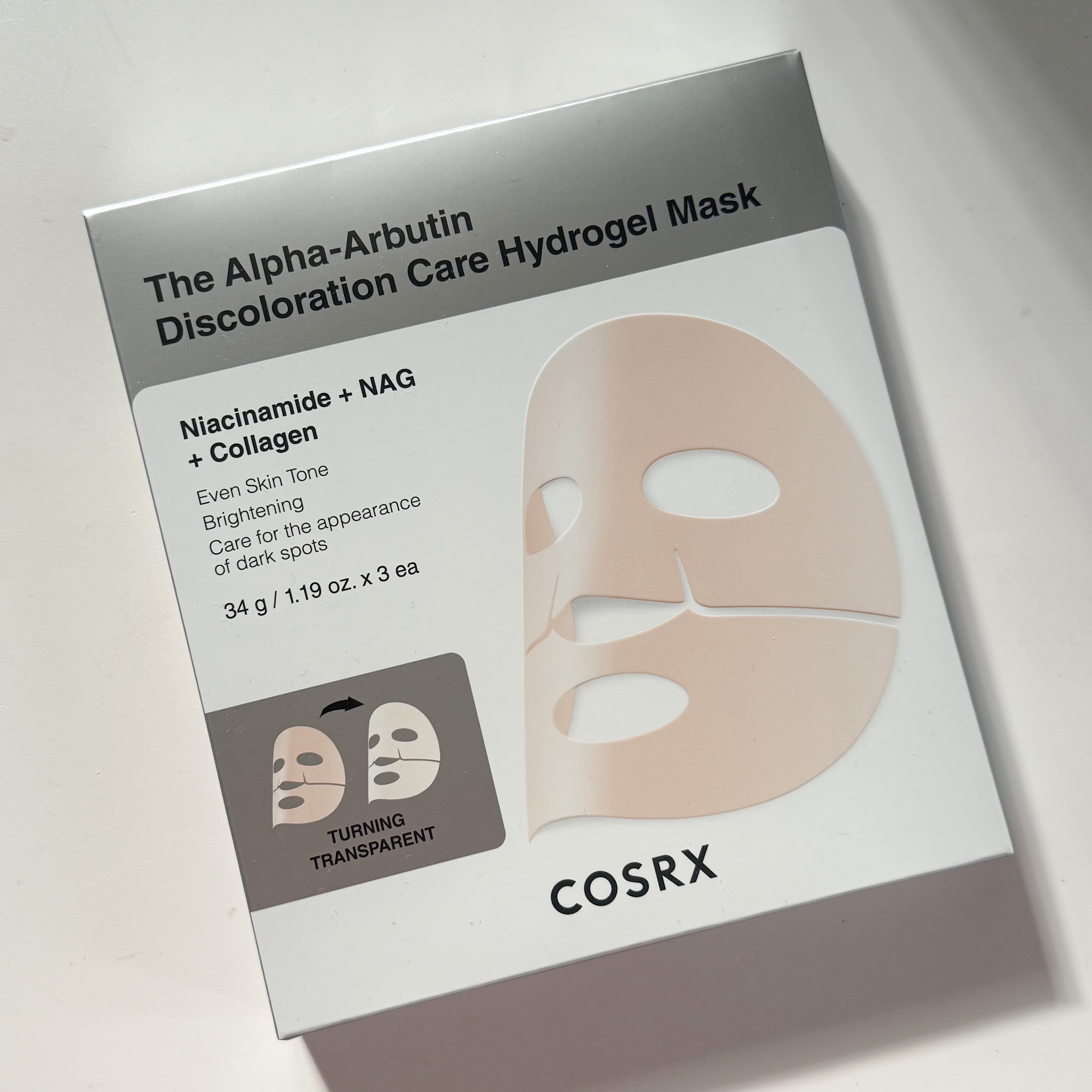 RXザ・アルファ アルブチン ハイドロゲルパック/COSRX/シートマスク・パックを使ったクチコミ（2枚目）