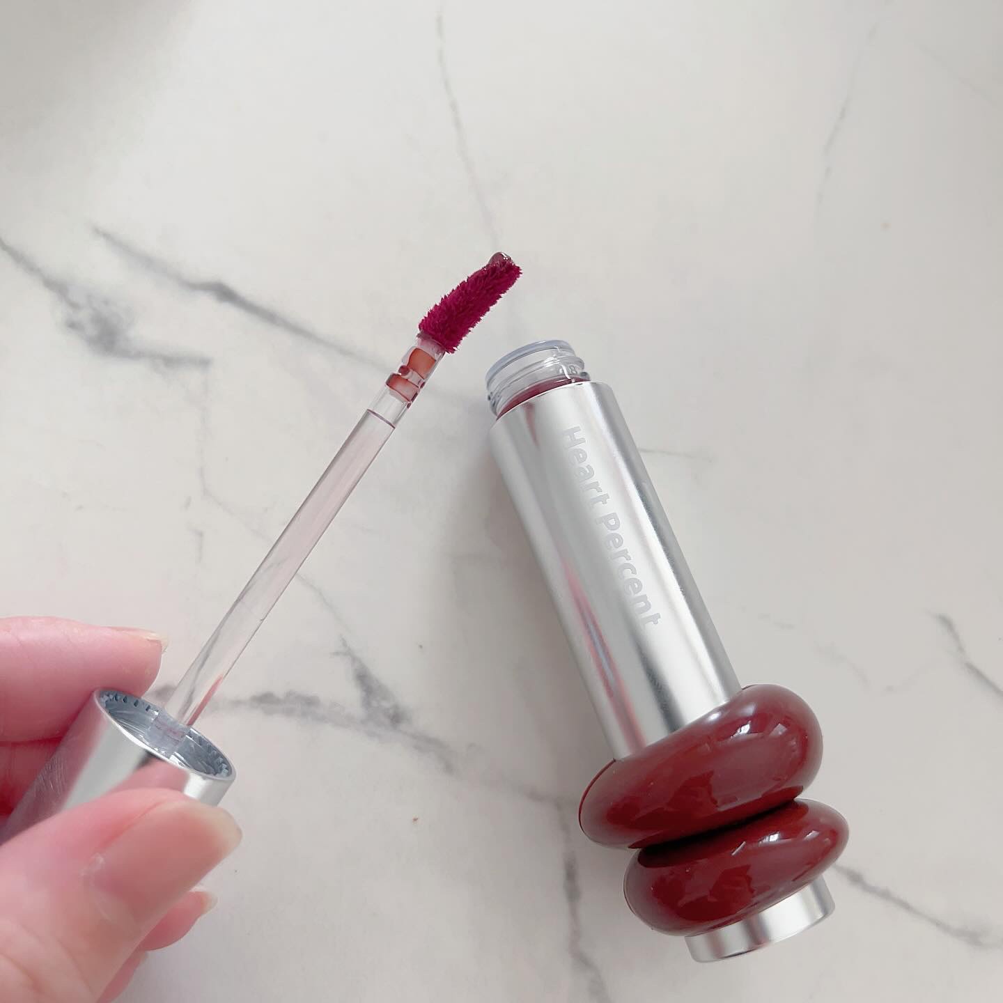 ドットオンムードワンウェイグロイティント 12 ミッドナイトリップス/Heart Percent/リップティントを使ったクチコミ（2枚目）