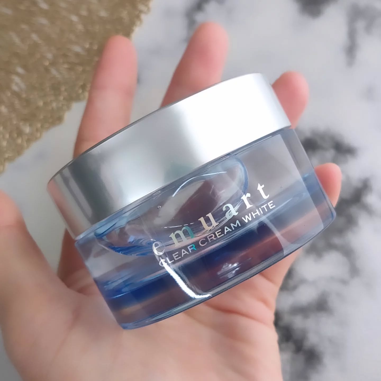 クリアクリーム（ホワイト）/emuart(エミュアール)/フェイスクリームを使ったクチコミ（3枚目）