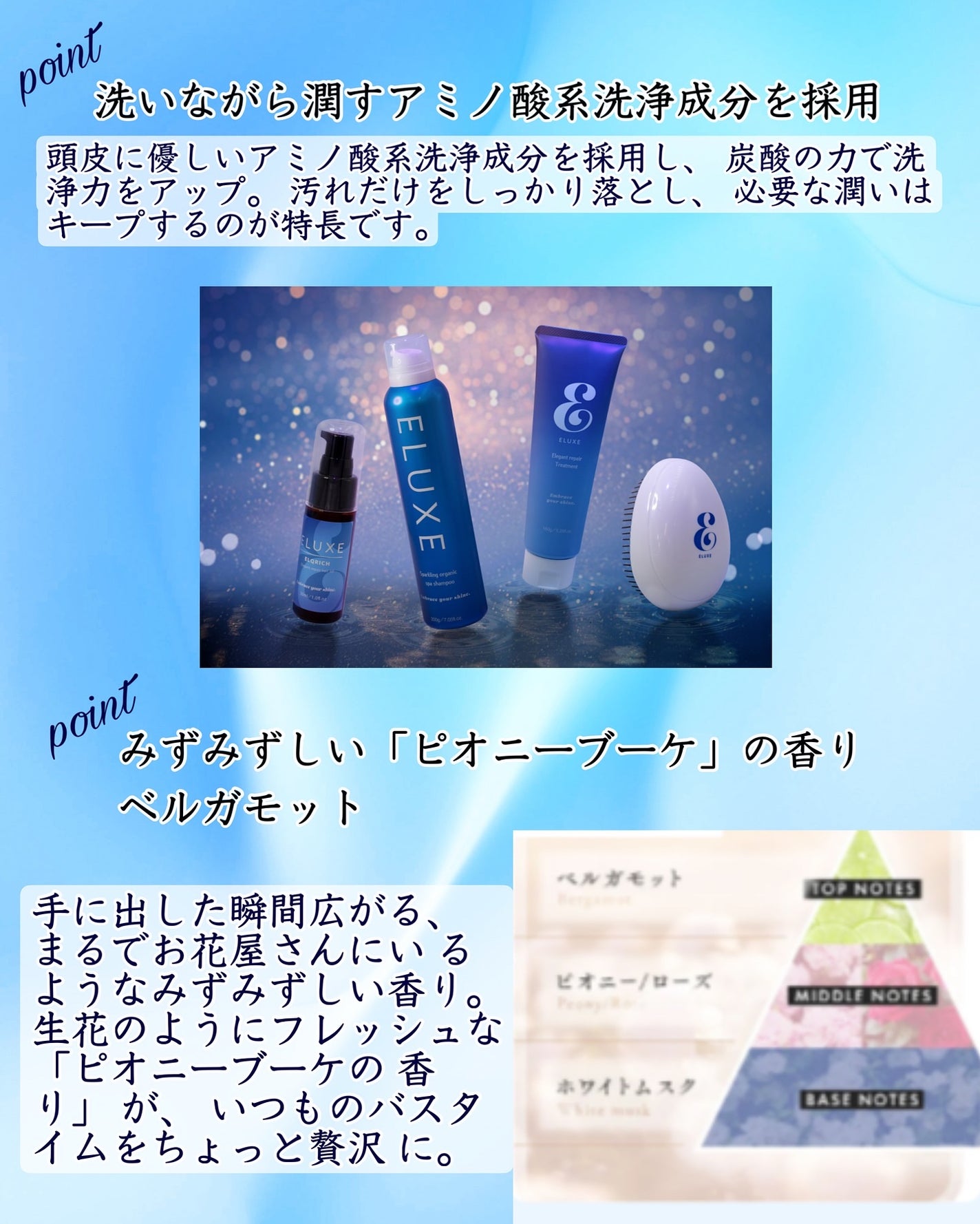 スパークリング オーガニック スパ シャンプー/ELUXE /市販シャンプーを使ったクチコミ(4枚目)