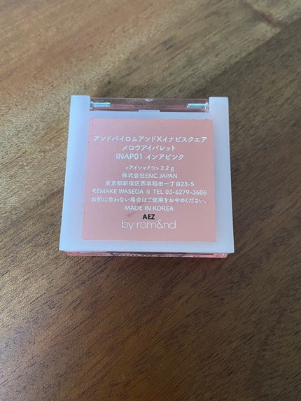 アンドバイロムアンド メロウアイパレット INAP01 インアピンク/&nd by rom&nd/アイシャドウパレットの画像