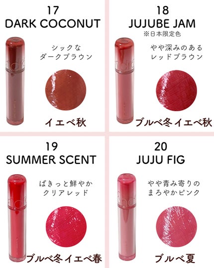 ザ ジューシーラスティングティント/rom&nd/リップティントを使ったクチコミ(6枚目)