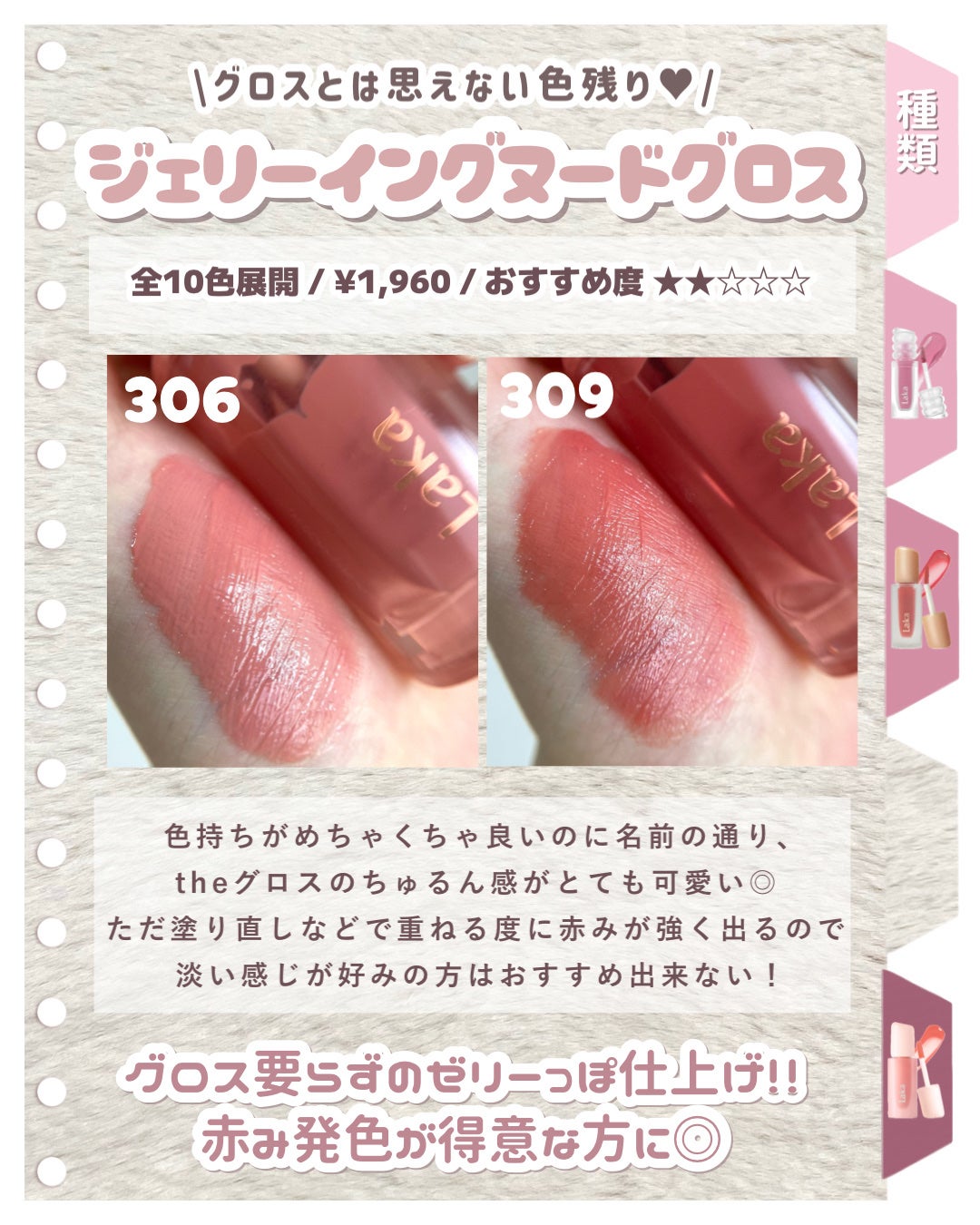 フルーティーグラムティント/Laka/リップティントを使ったクチコミ(5枚目)