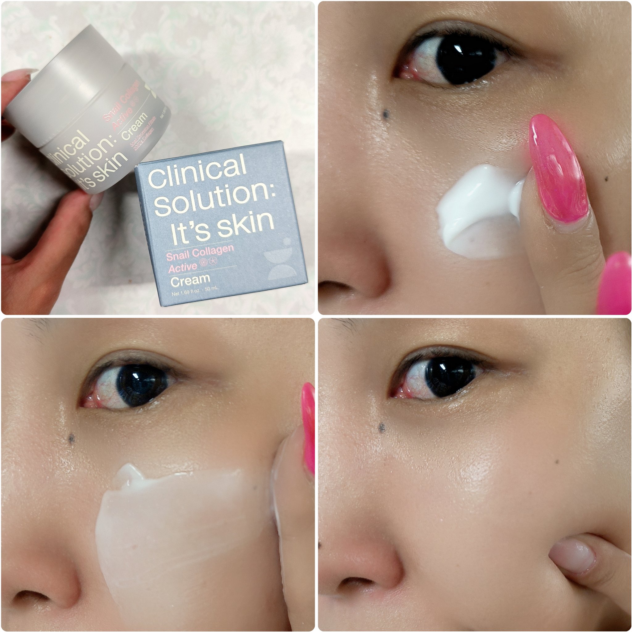 スネイルコラーゲンアクティブクリーム/It's skin/フェイスクリームを使ったクチコミ（3枚目）
