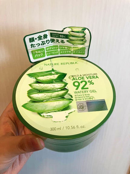 マイルド&モイスチャーアロエジェル/ネイチャーリパブリック/ボディローションを使ったクチコミ(1枚目)