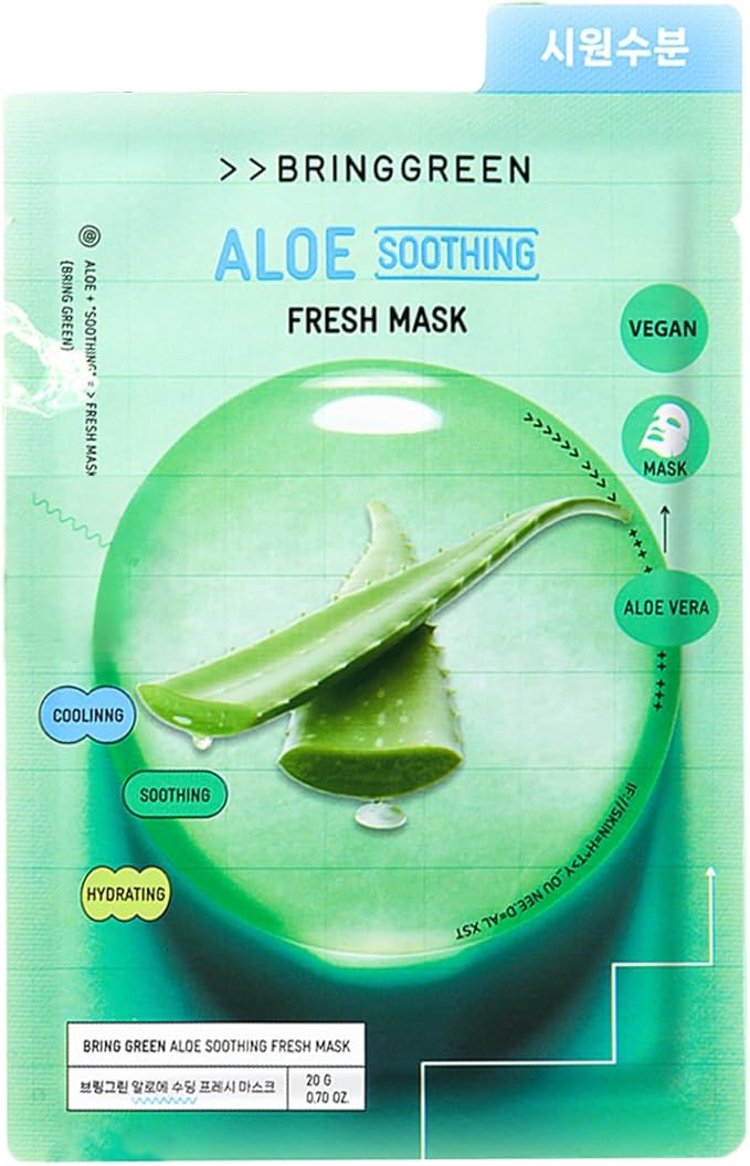 アロエスージングフレッシュマスクパック BRING GREEN