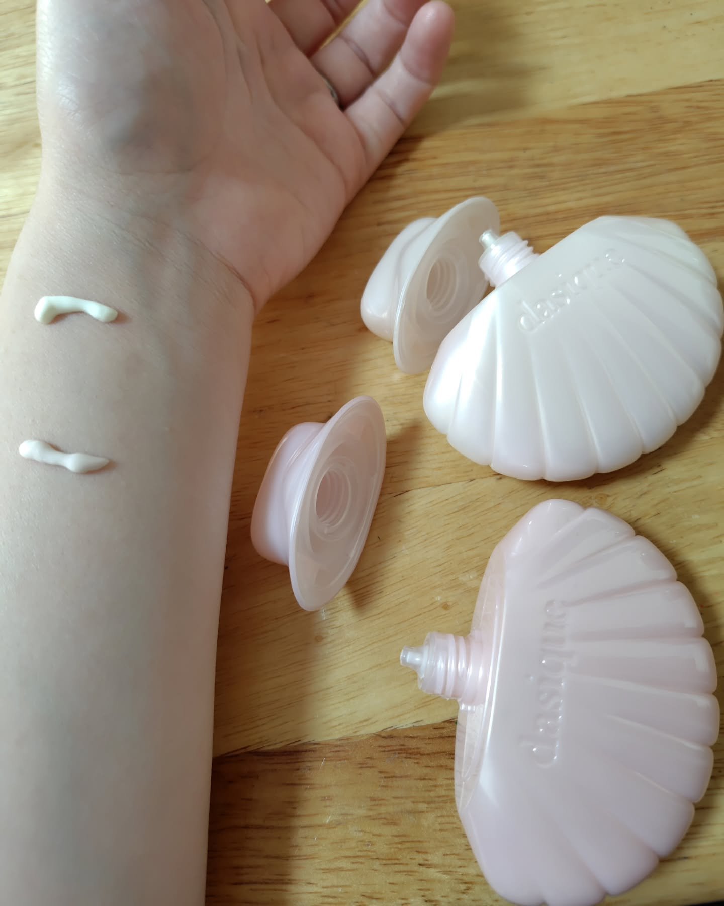 アクアシェルサンクリーム/dasique/日焼け止め・UVケアを使ったクチコミ（2枚目）