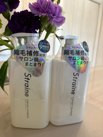 ストレートシャンプー/ストレートトリートメント ホワイトブロッサムの香り/Straine/市販シャンプーを使ったクチコミ(1枚目)