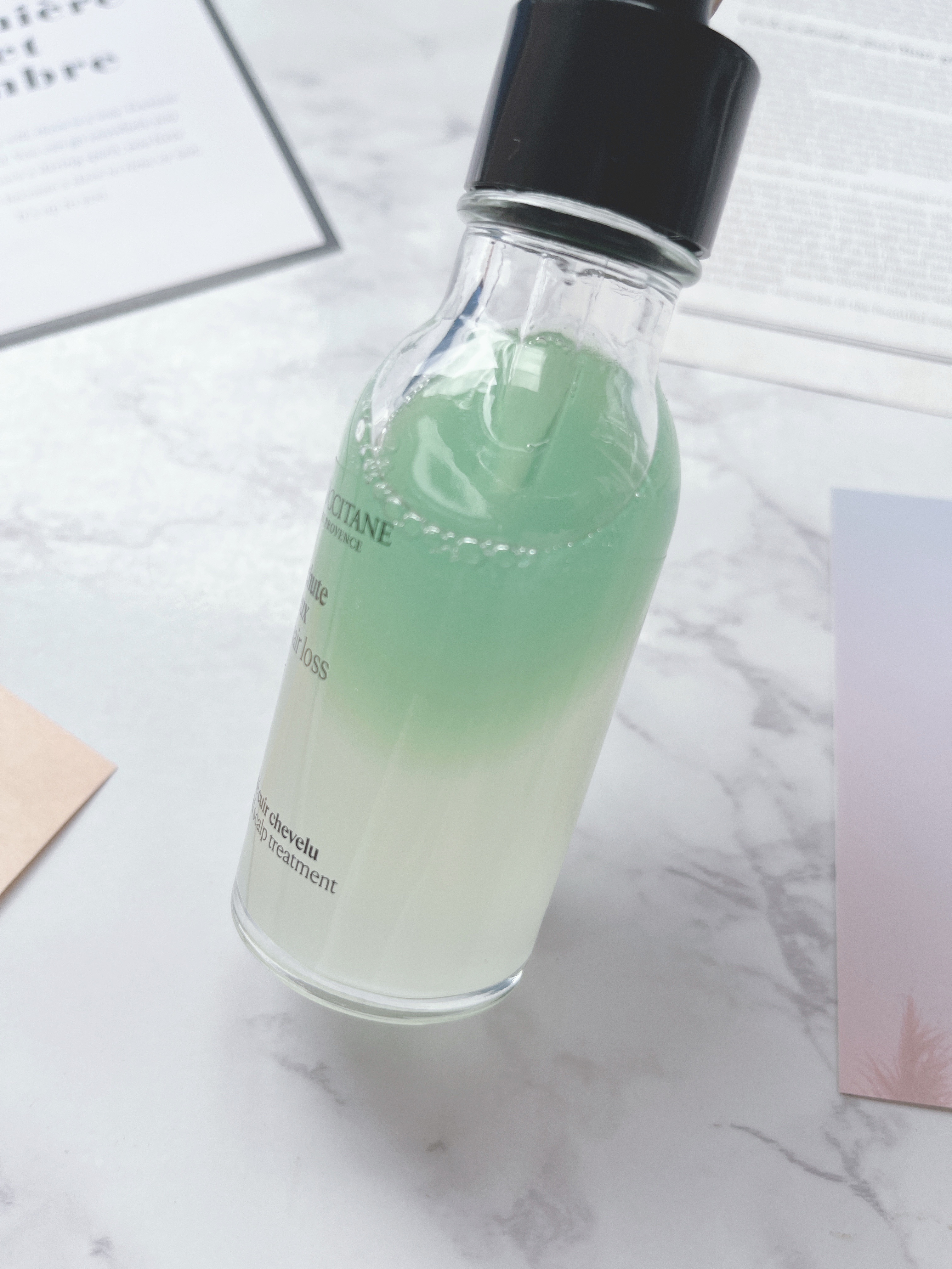 薬用 メディカル アンチヘアロスセラム/L'OCCITANE/頭皮ローションを使ったクチコミ（2枚目）