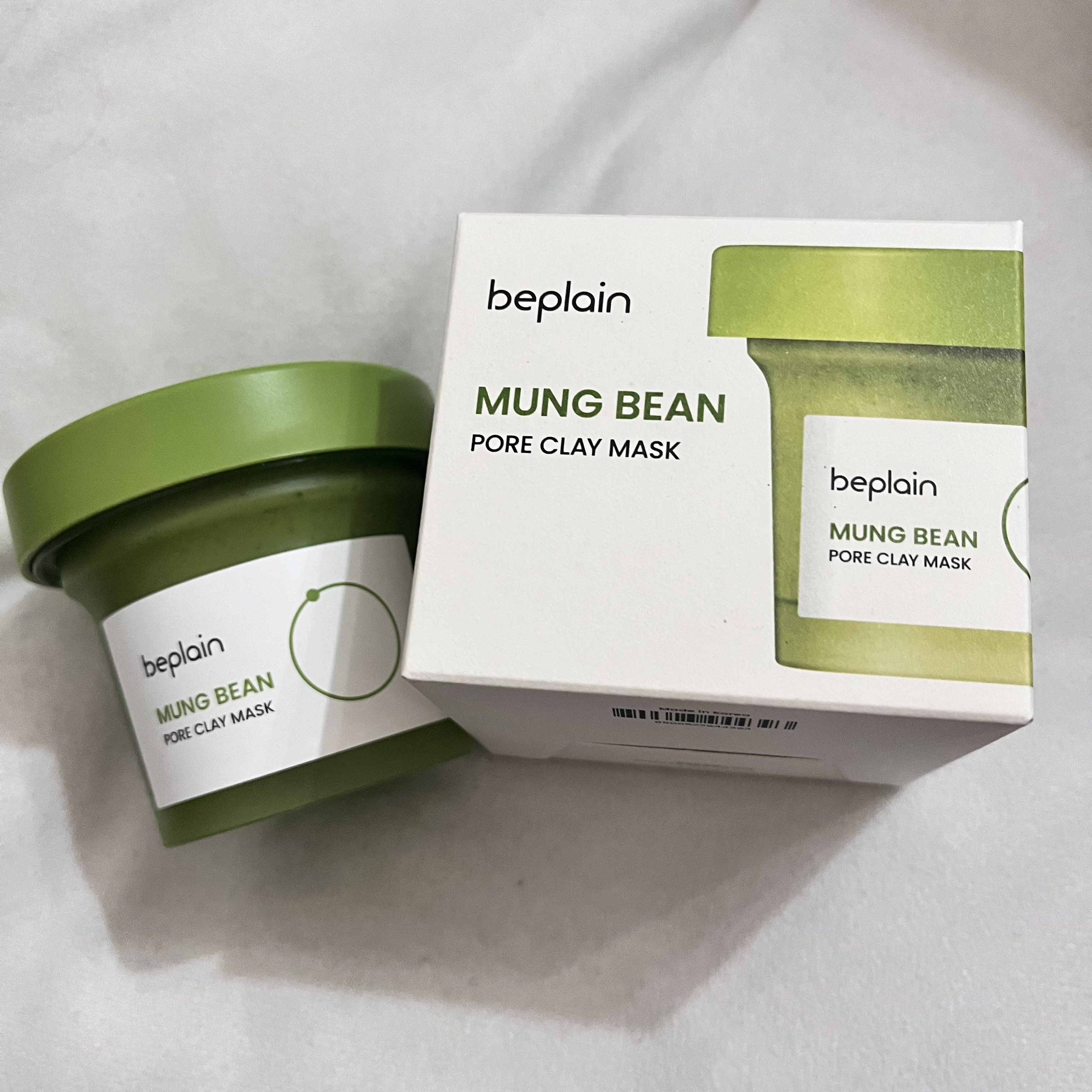 緑豆毛穴クレイパック/beplain/洗い流すパック・マスクを使ったクチコミ（1枚目）
