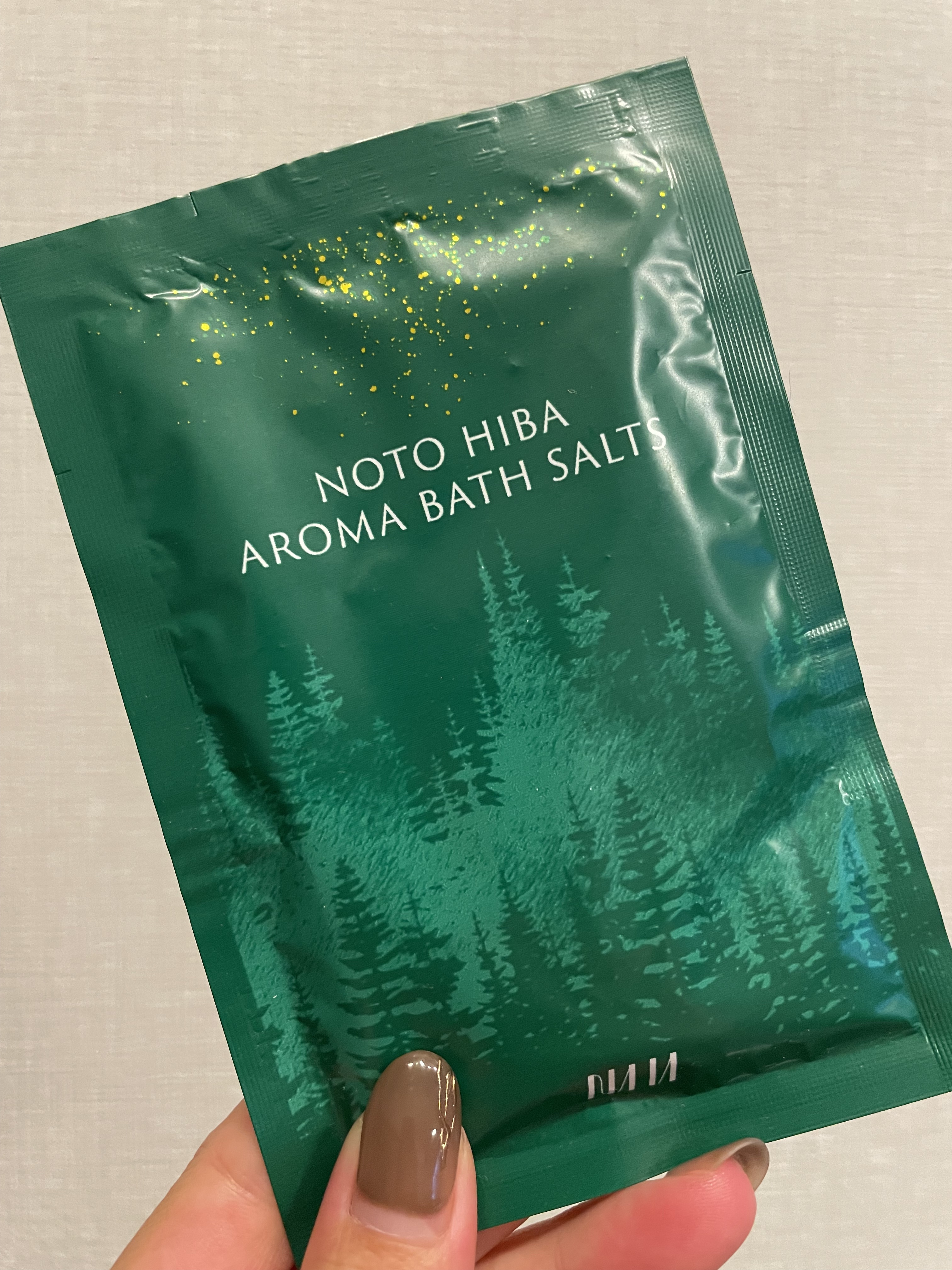 能登ヒバ バスソルト/NAIA/無機塩系入浴剤を使ったクチコミ（1枚目）