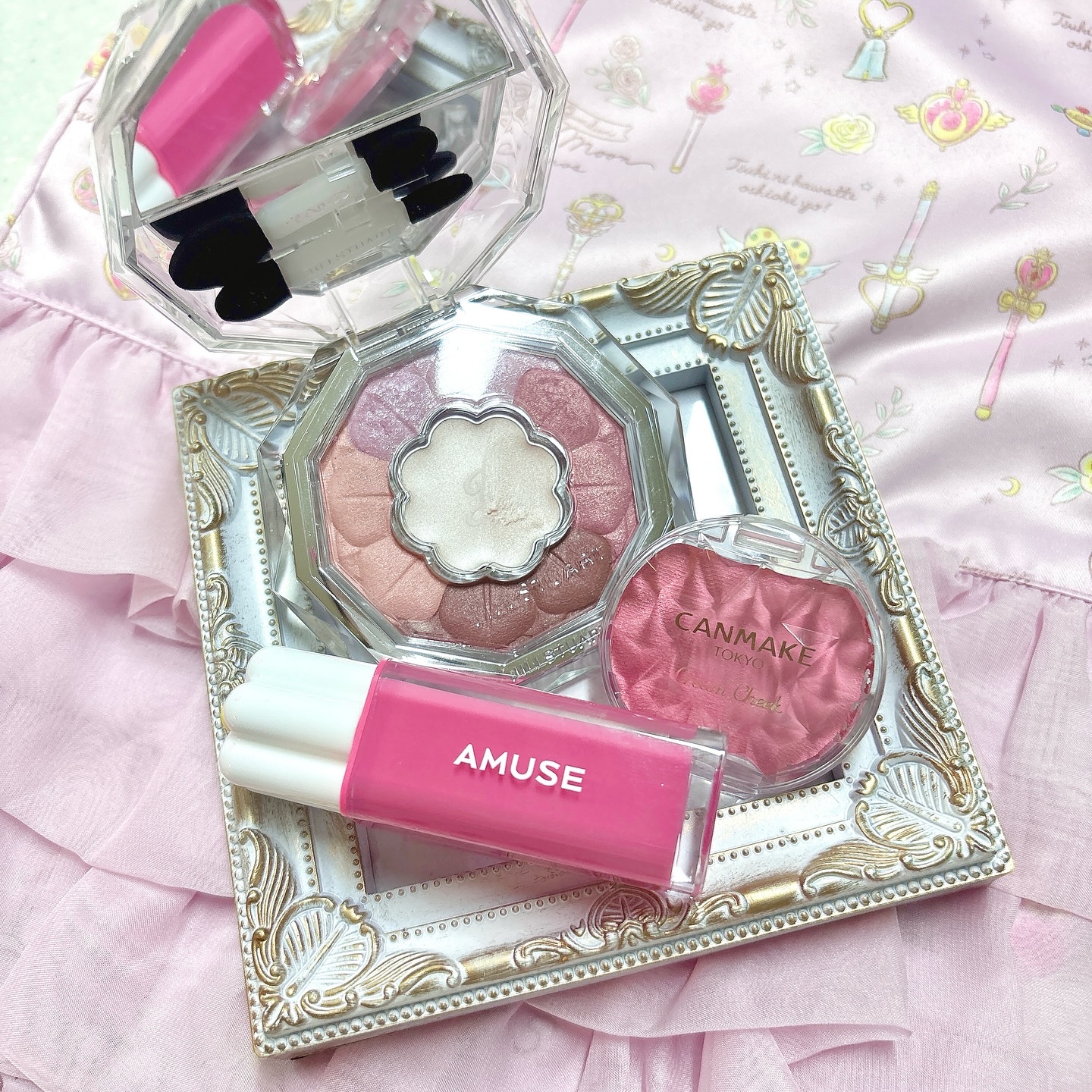 クリームチーク(パールタイプ)/キャンメイク/ジェル・クリームチークを使ったクチコミ（1枚目）