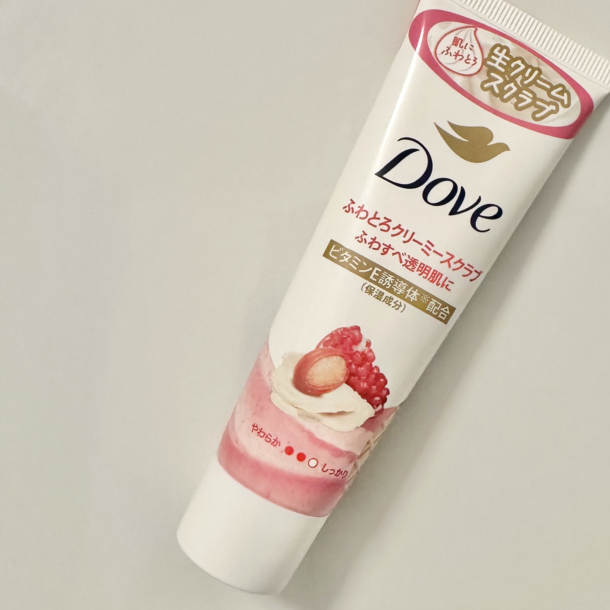 ダヴ ふわとろクリーミースクラブ ザクロ＆シアバター チューブ 50g/ダヴ/ボディスクラブを使ったクチコミ（2枚目）