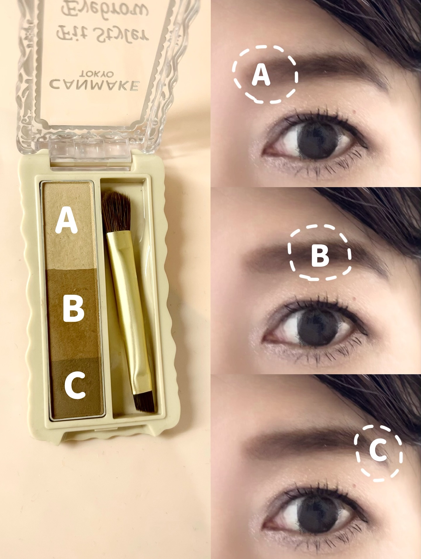 フィットスタイラーアイブロウ/キャンメイク/パウダーアイブロウを使ったクチコミ（3枚目）