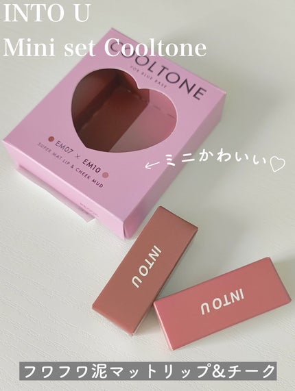 スーパーマットリップ&チークマッドミニセット CT01 クールトーン/INTO U/メイクアップキットの画像