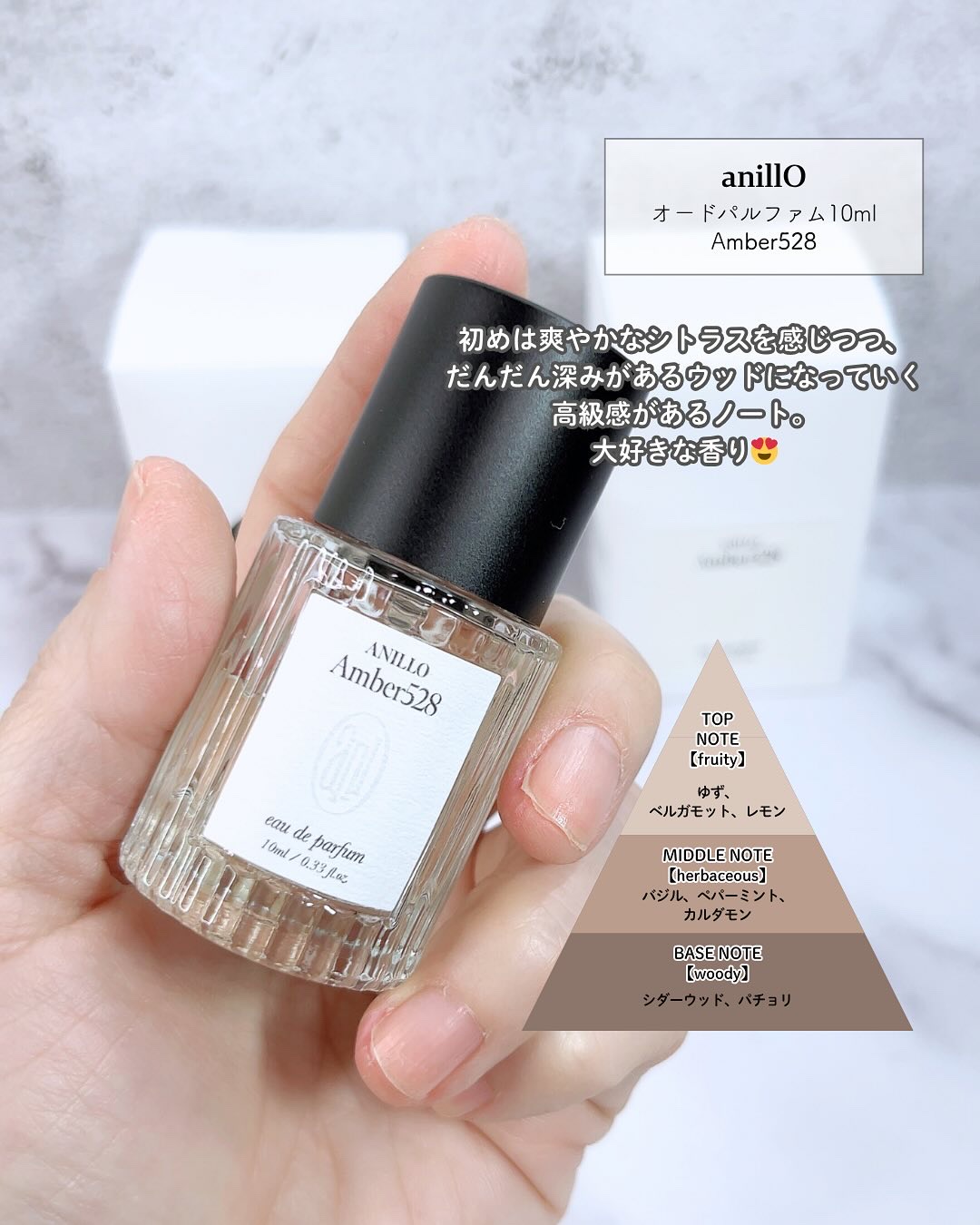 オードパルファム  Amber528/ANILLO/香水(その他)を使ったクチコミ（3枚目）