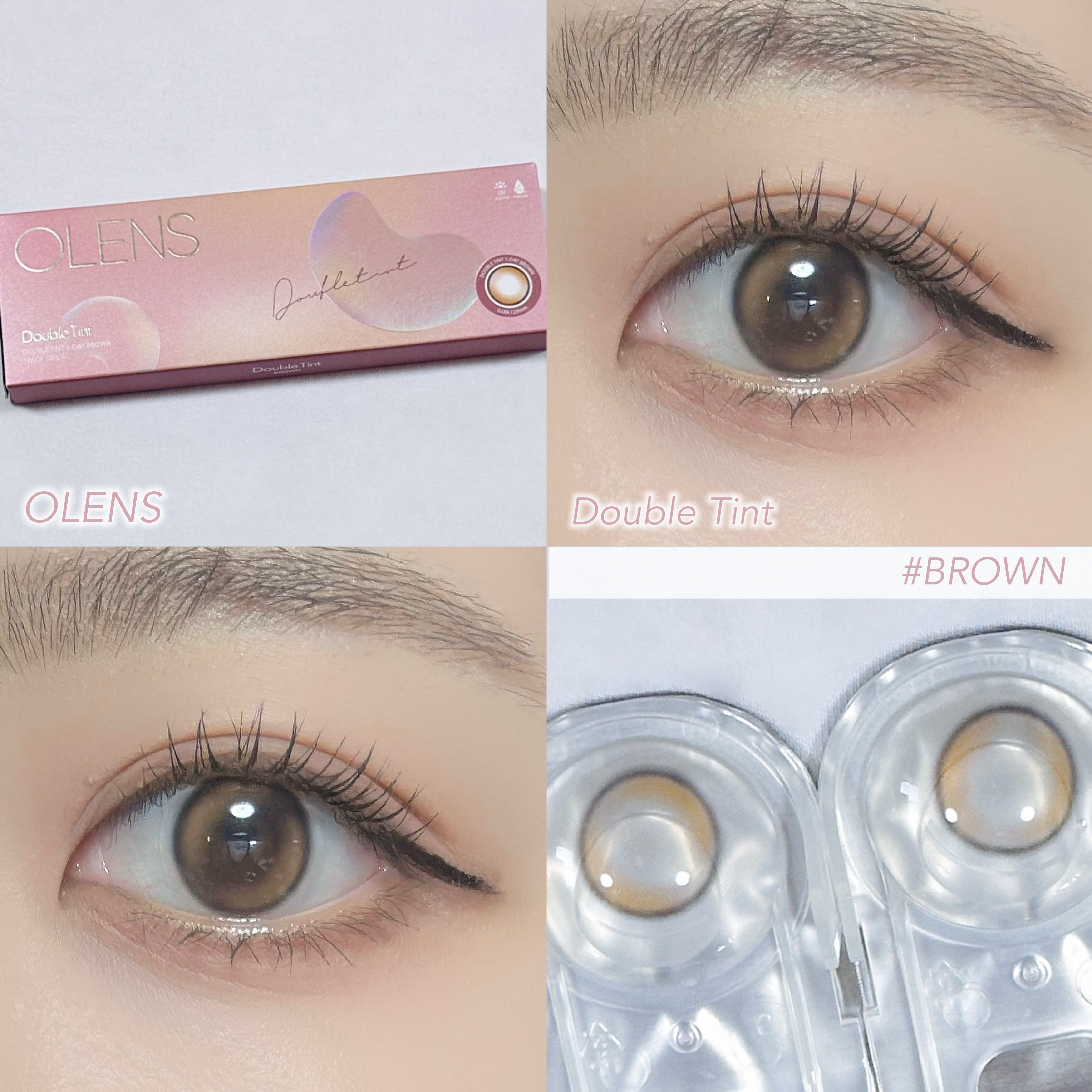 Double Tint 1day/OLENS/カラーコンタクトレンズを使ったクチコミ（1枚目）