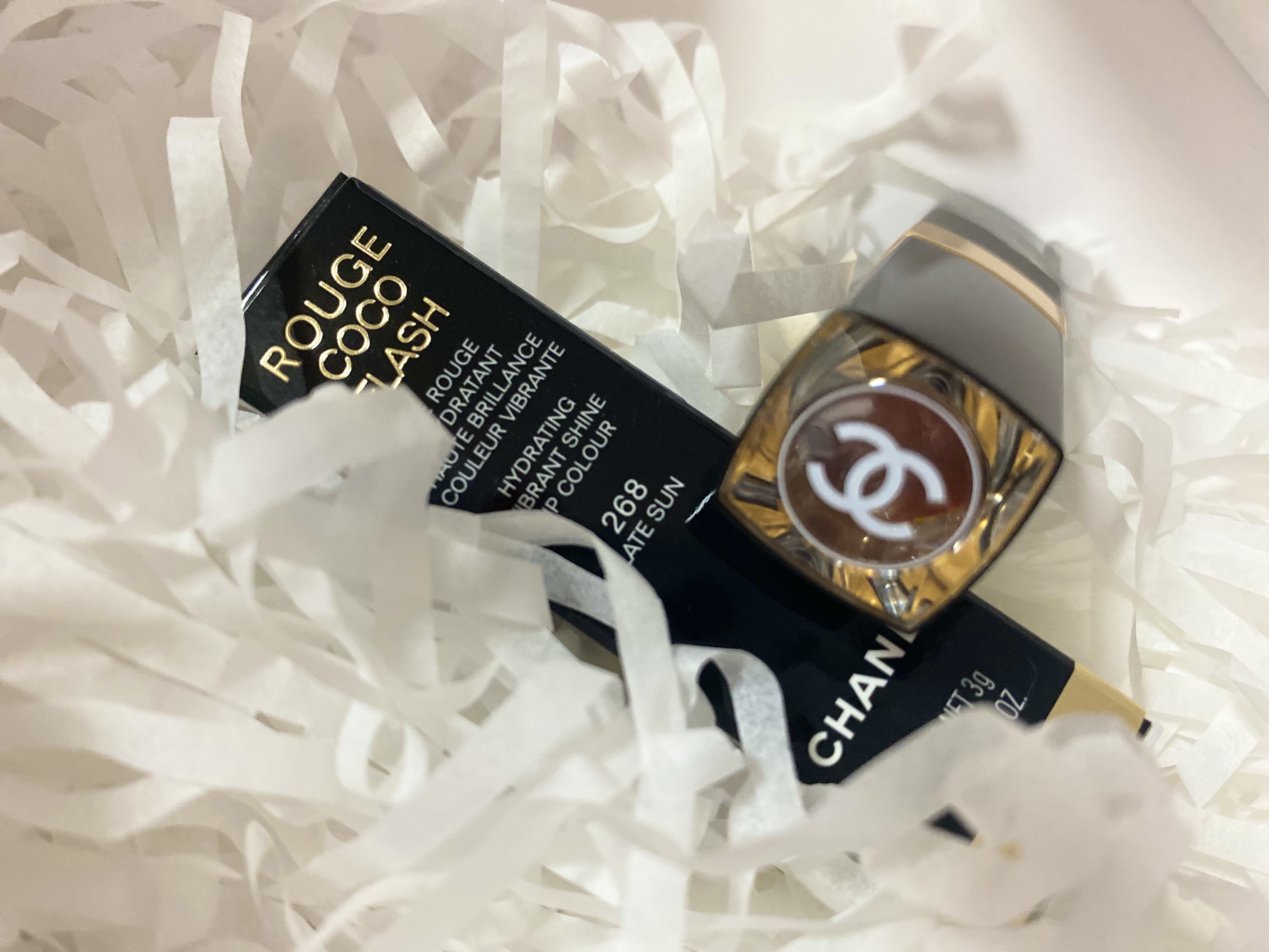 ルージュ ココ フラッシュ 268 レイト サン (数量限定)/CHANEL/口紅を使ったクチコミ（2枚目）