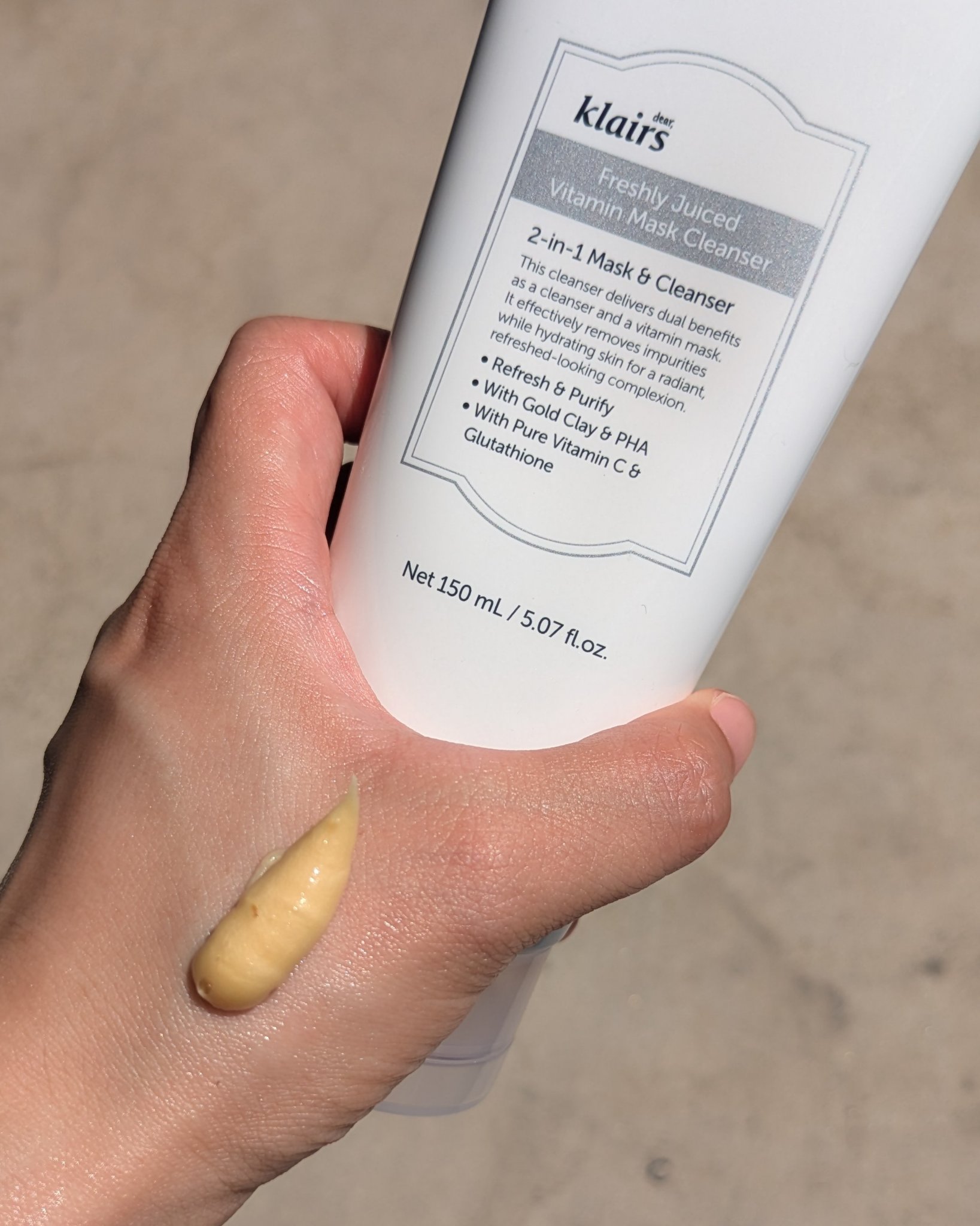 ヒアルビタグルパッククレンザー/Klairs/洗顔フォームを使ったクチコミ（2枚目）