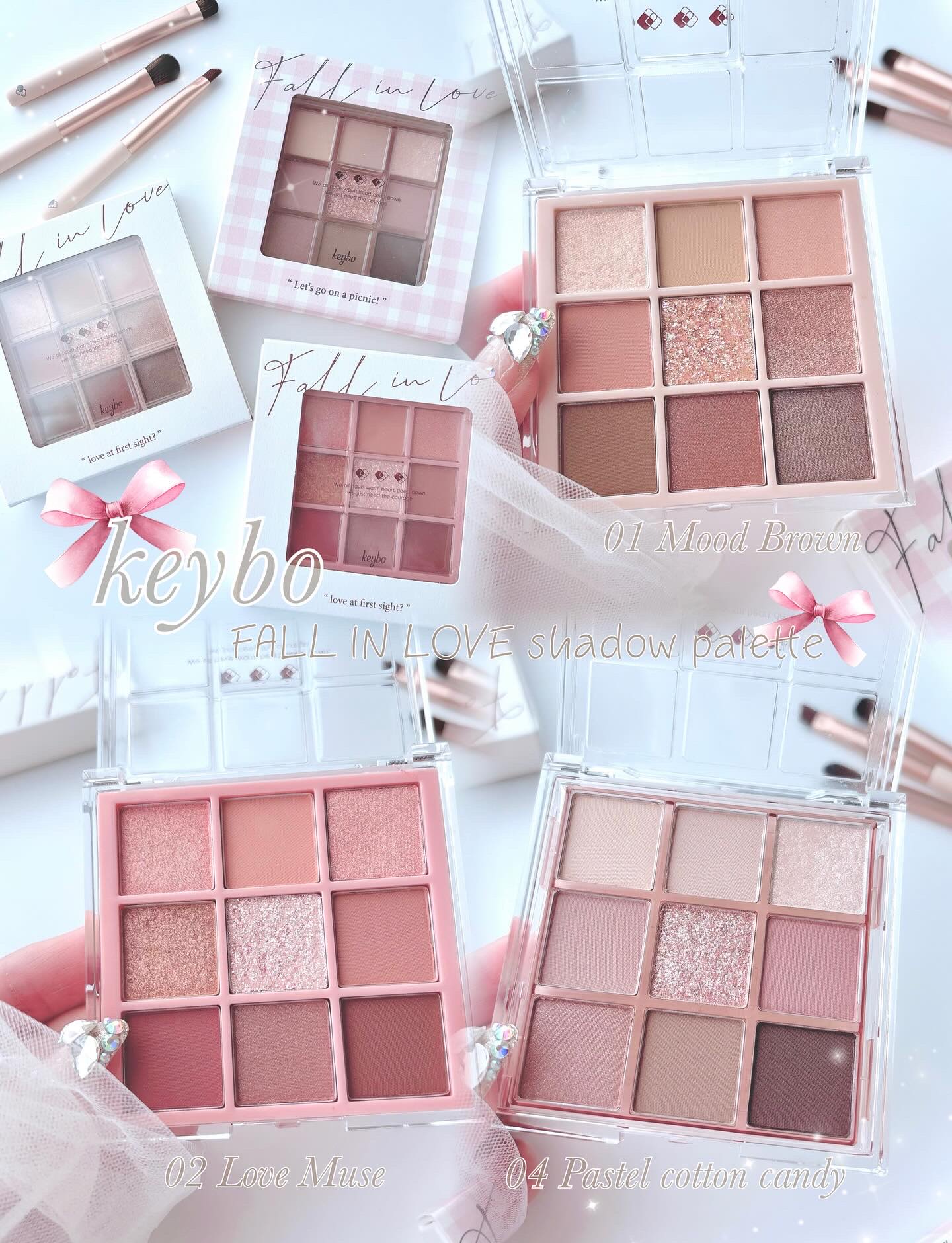 KEYBO FALL IN LOVE SHADOW PALETTE/keybo/アイシャドウパレットを使ったクチコミ（1枚目）