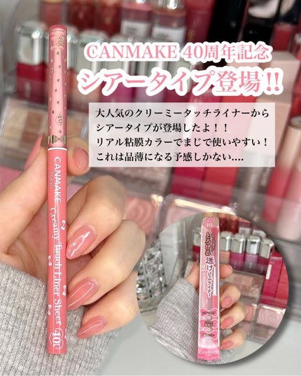 クリーミータッチライナー シアー/キャンメイク/ジェルアイライナーを使ったクチコミ(2枚目)