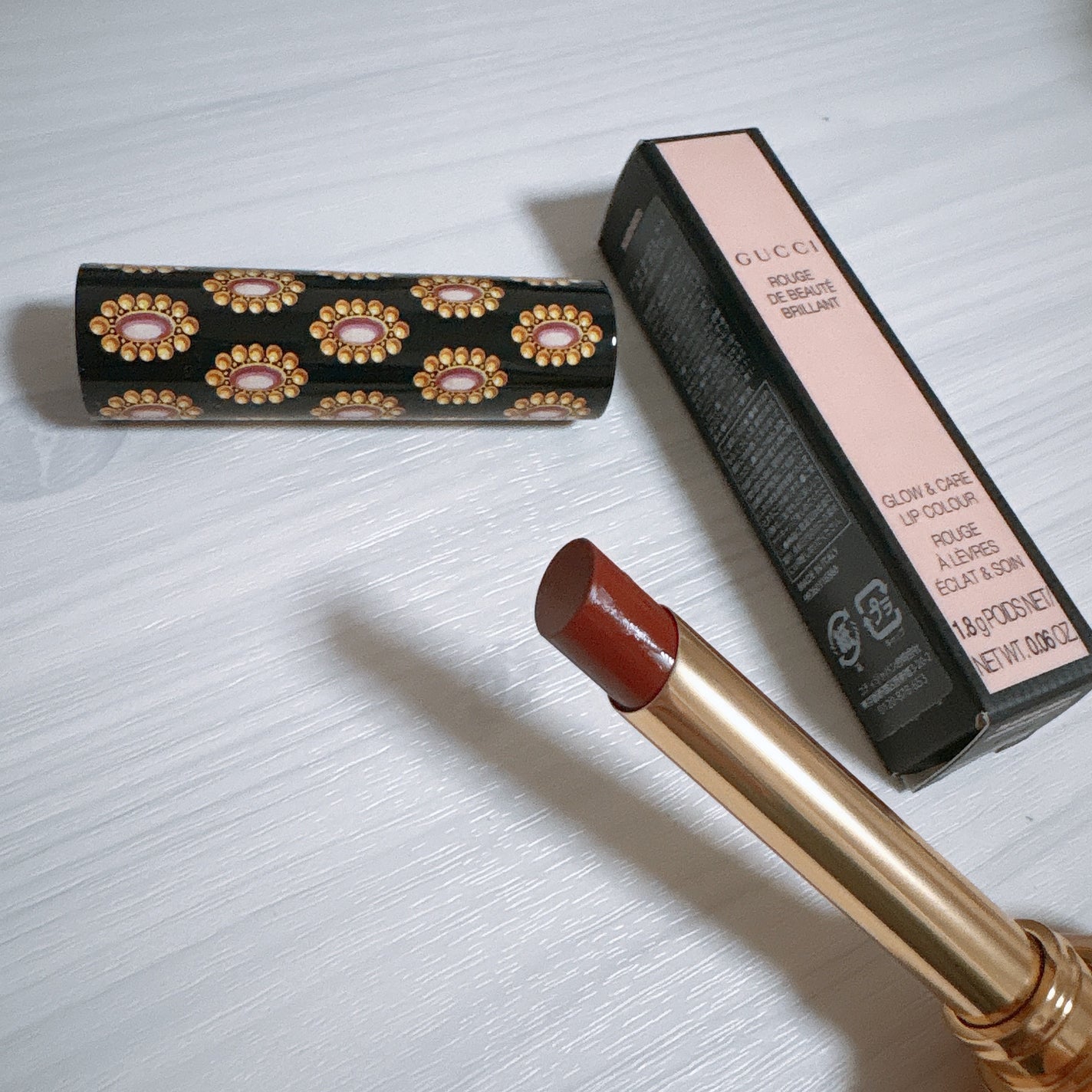 グッチ ルージュ ドゥ ボーテ ブリアン/GUCCI beauty/口紅を使ったクチコミ(3枚目)