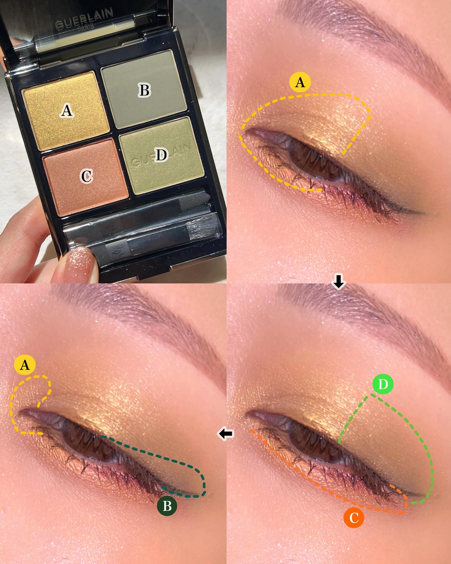 オンブル ジェ/GUERLAIN/アイシャドウパレットを使ったクチコミ（3枚目）