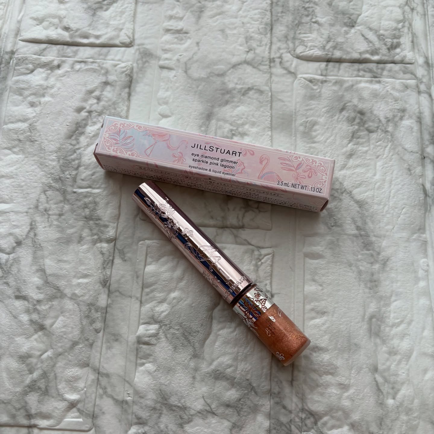 ジルスチュアート　アイダイヤモンド グリマー 14 seaside sunset＜スパークルピンクラグーン＞（限定色）/JILL STUART/グリッターを使ったクチコミ（2枚目）