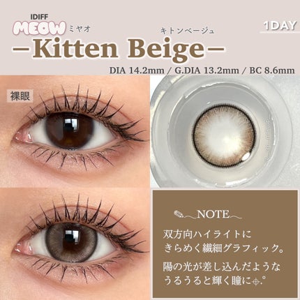IDIFF MEOW 1DAY/OLOLA/ワンデー(1DAY)カラコンを使ったクチコミ(5枚目)