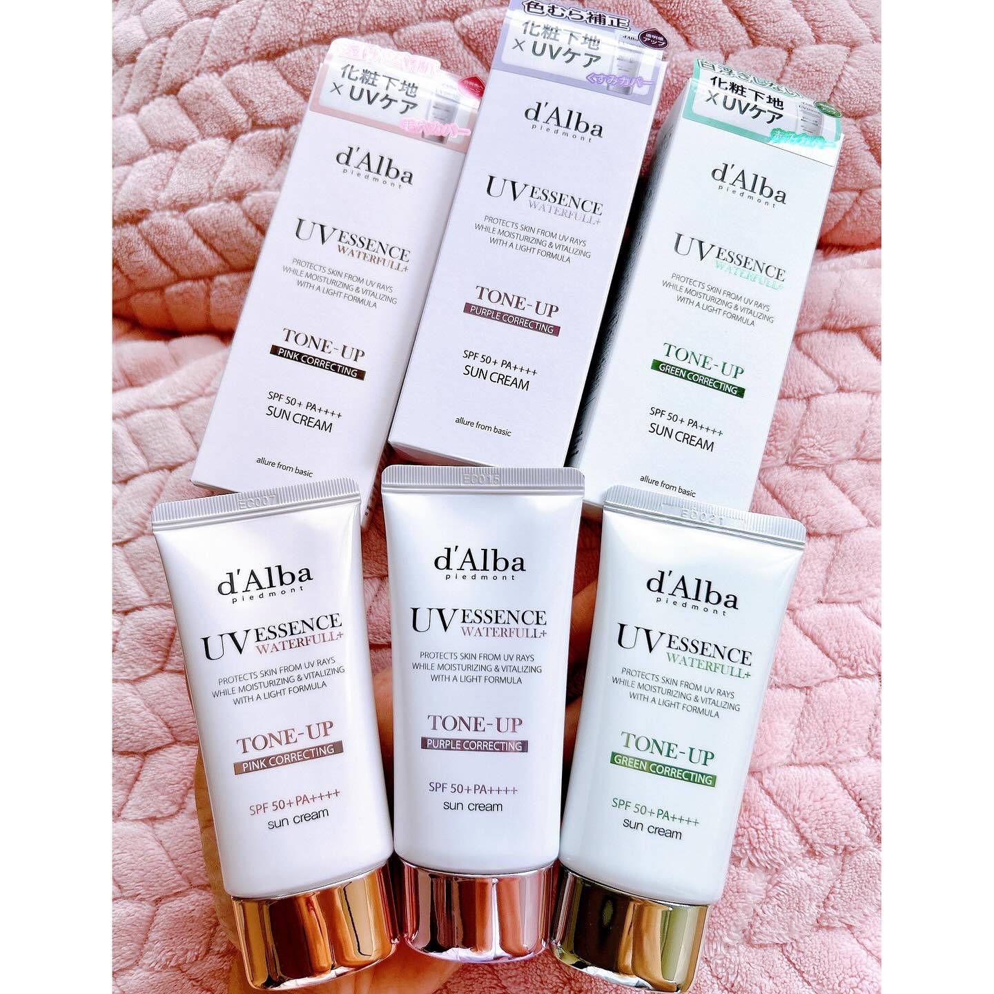 ダルバ ウォータフル トーンアップ サンクリーム(パープル)/ダルバ/日焼け止めクリームを使ったクチコミ（2枚目）