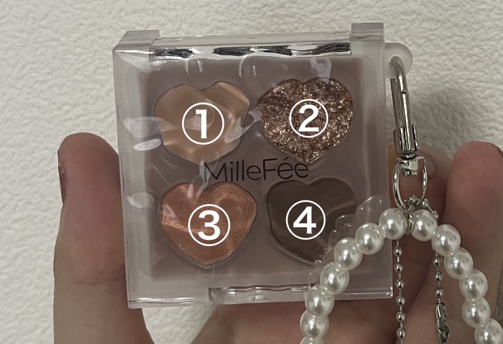 ぷくぷく涙袋パレット 01 シュガーベージュ/MilleFée/アイシャドウパレットを使ったクチコミ（2枚目）