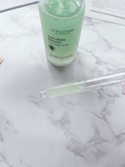 薬用 メディカル アンチヘアロスセラム/L'OCCITANE/頭皮ローションを使ったクチコミ(4枚目)