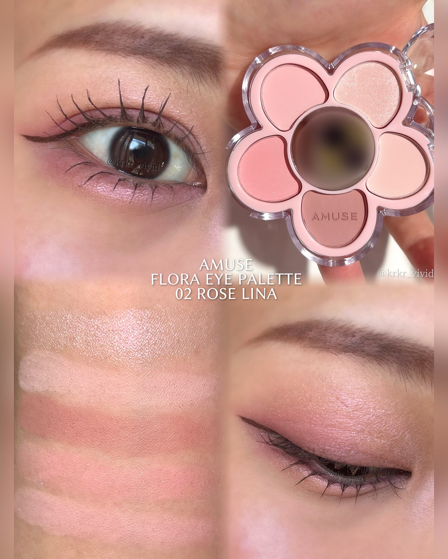 フローラアイパレット/AMUSE/アイシャドウを使ったクチコミ（3枚目）