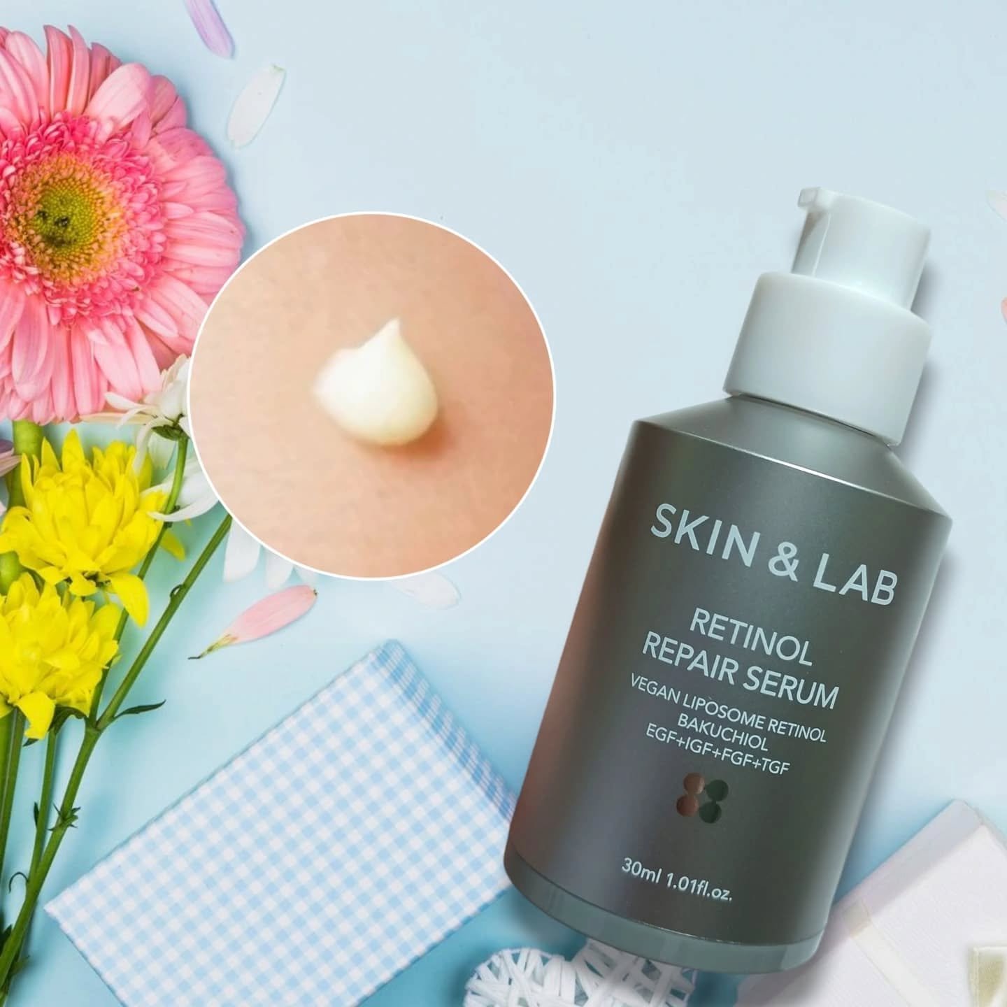 ヴィーガンリポソームレチノールセラム/SKIN&LAB/美容液を使ったクチコミ（2枚目）