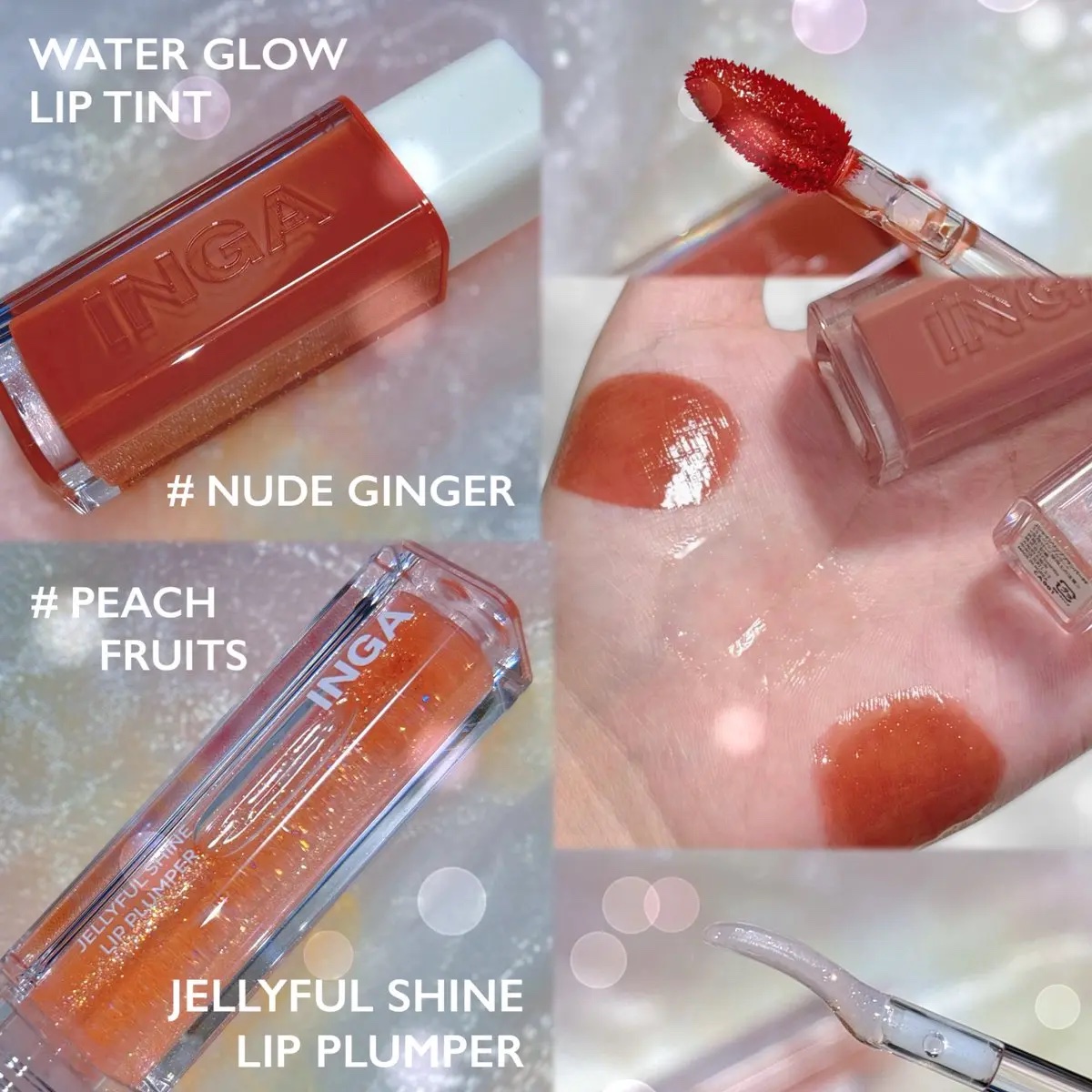 ウォーターグローリップティント/INGA/リップティントを使ったクチコミ（2枚目）