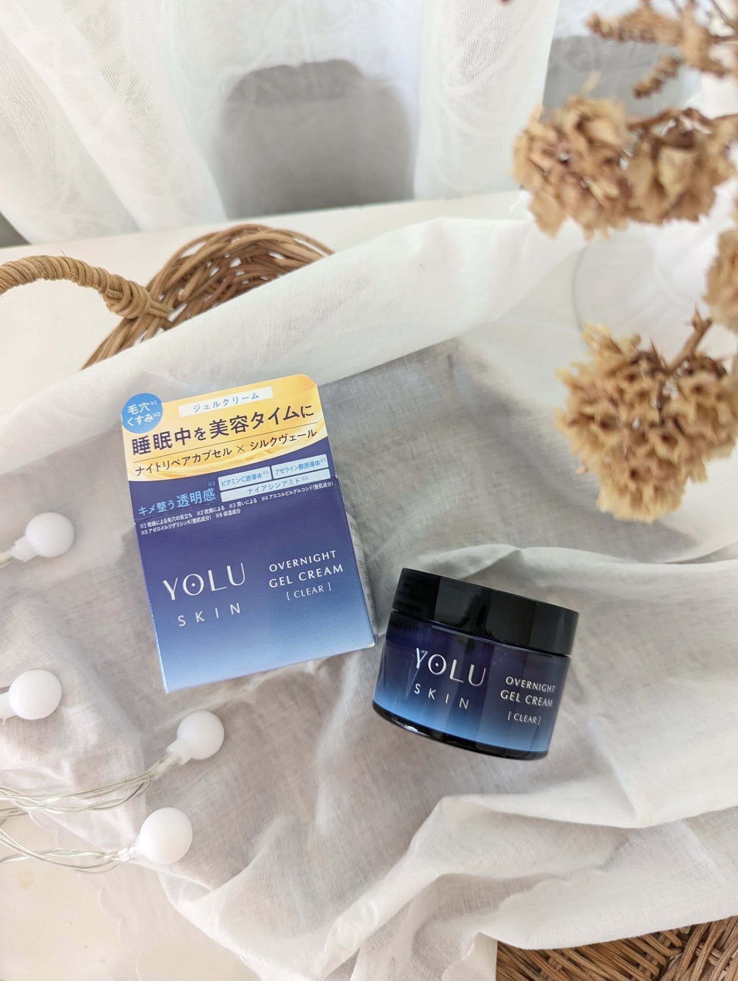 ヨル スキン オーバーナイトジェルクリーム クリア/YOLU/フェイスクリームを使ったクチコミ（1枚目）