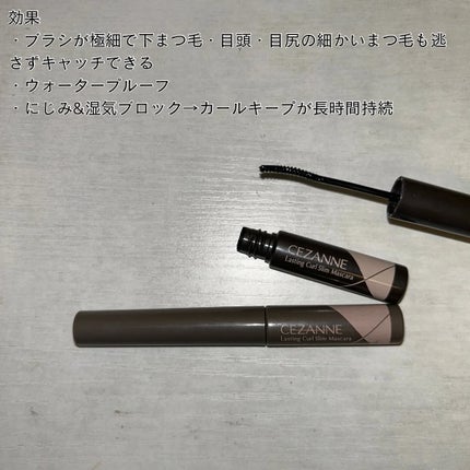 耐久カールスリムマスカラ/CEZANNE/マスカラを使ったクチコミ(2枚目)