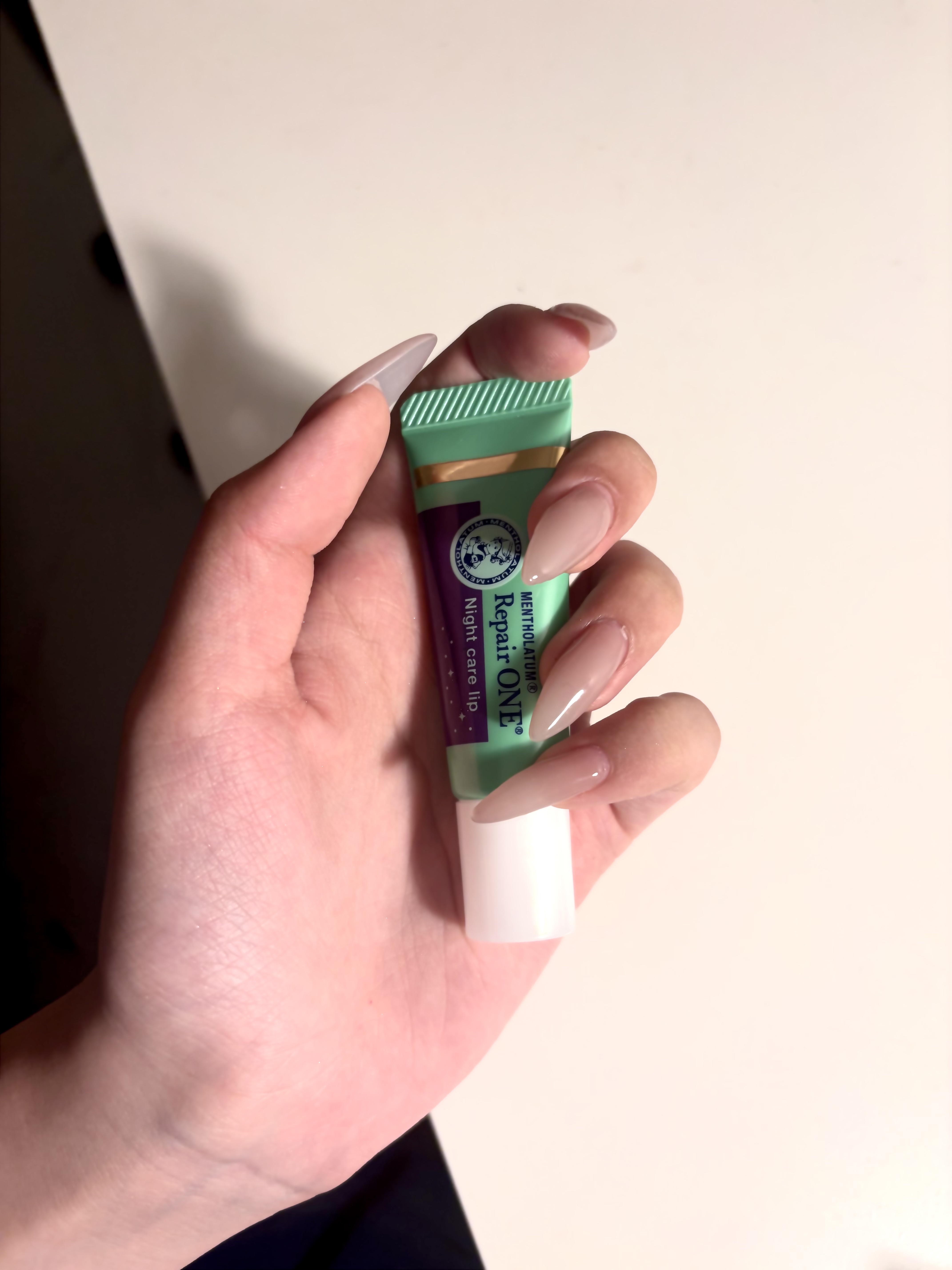 メンソレータム リペアワン ナイトケアリップ/メンソレータム/リップ美容液を使ったクチコミ（1枚目）