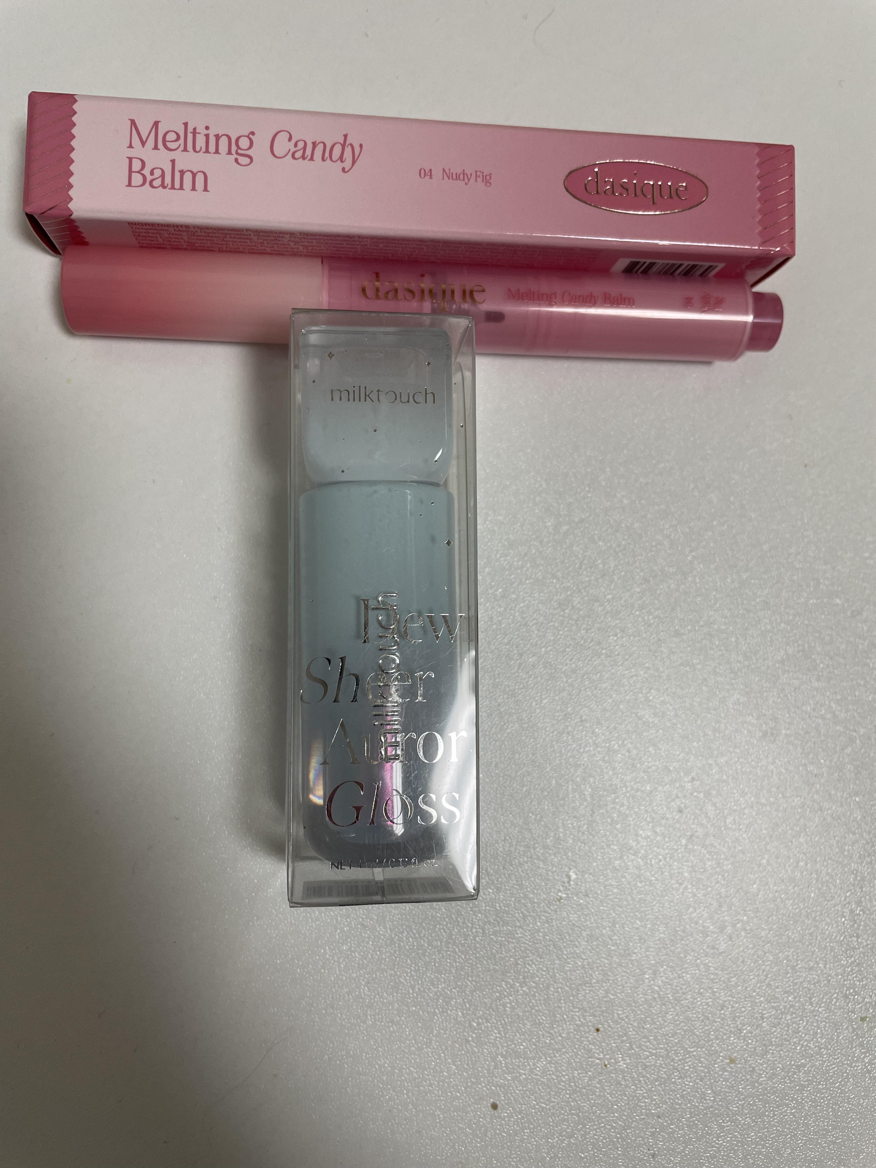 デューステインシアーオーロラグロス 03 オーシャンデュー(WEB限定色)/Milk Touch/リップグロスを使ったクチコミ（1枚目）