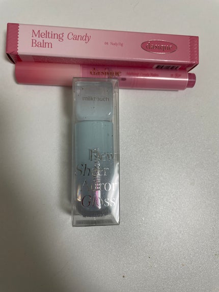 デューステインシアーオーロラグロス 03 オーシャンデュー(WEB限定色)/Milk Touch/リップグロスを使ったクチコミ(1枚目)