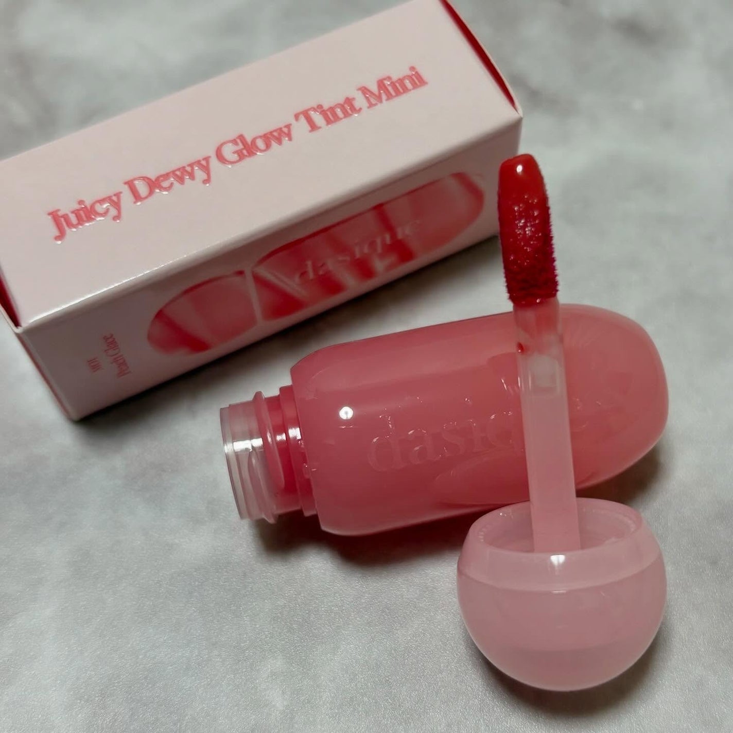 ジューシーデューイグロウティント/dasique/リップティントを使ったクチコミ(2枚目)