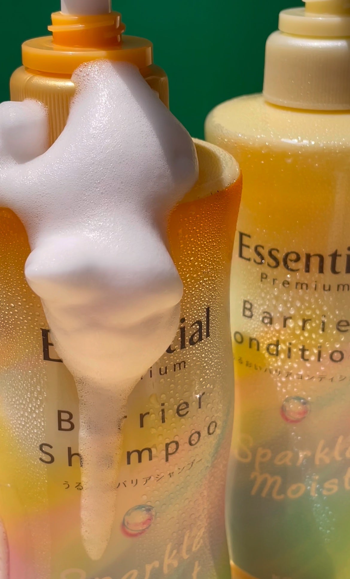 エッセンシャルプレミアム バリアシャンプー・コンディショナー スパークルモイスト/エッセンシャル/市販シャンプーを使ったクチコミ(1枚目)