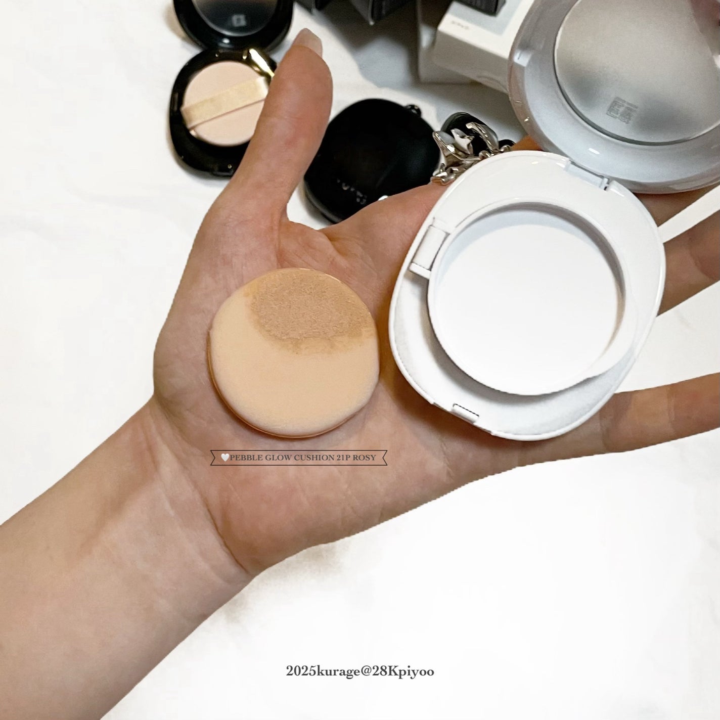 Pebble Glow Cushion/EITHER&/クッションファンデーションを使ったクチコミ(2枚目)