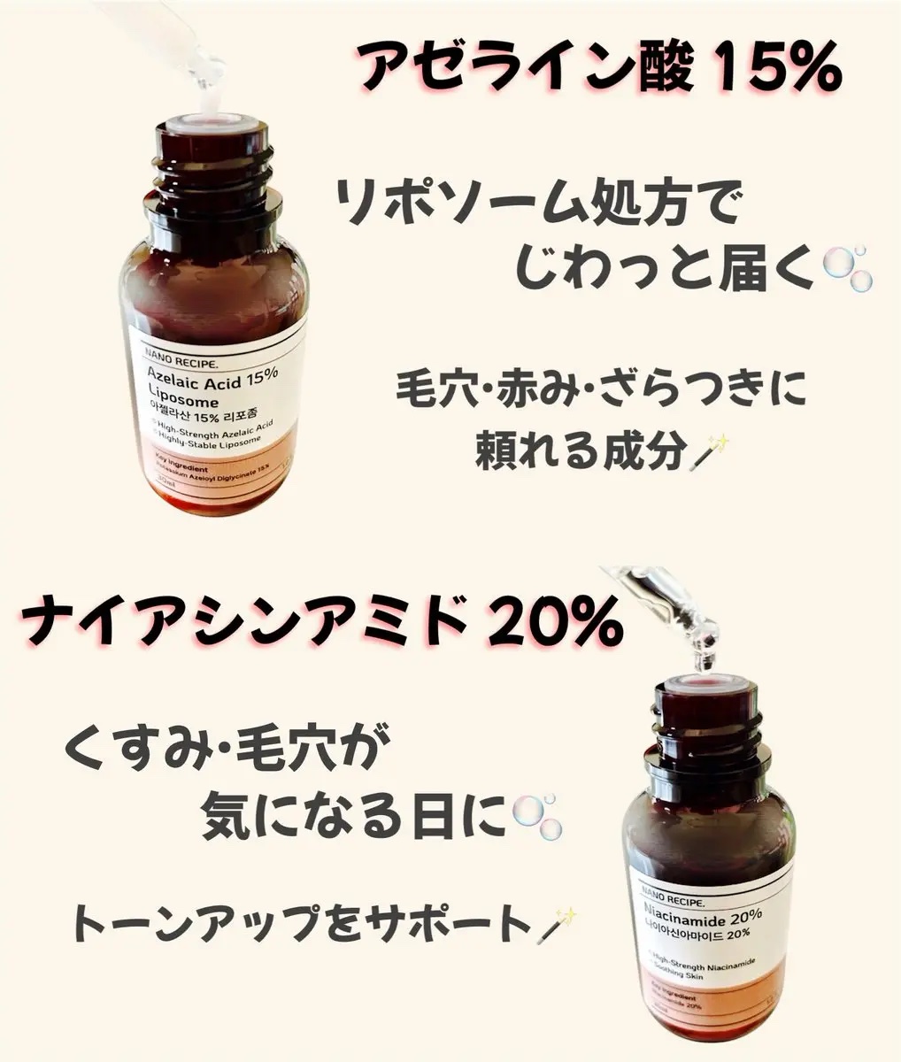 アゼライン酸 15%/NANO RECIPE./美容液を使ったクチコミ（2枚目）