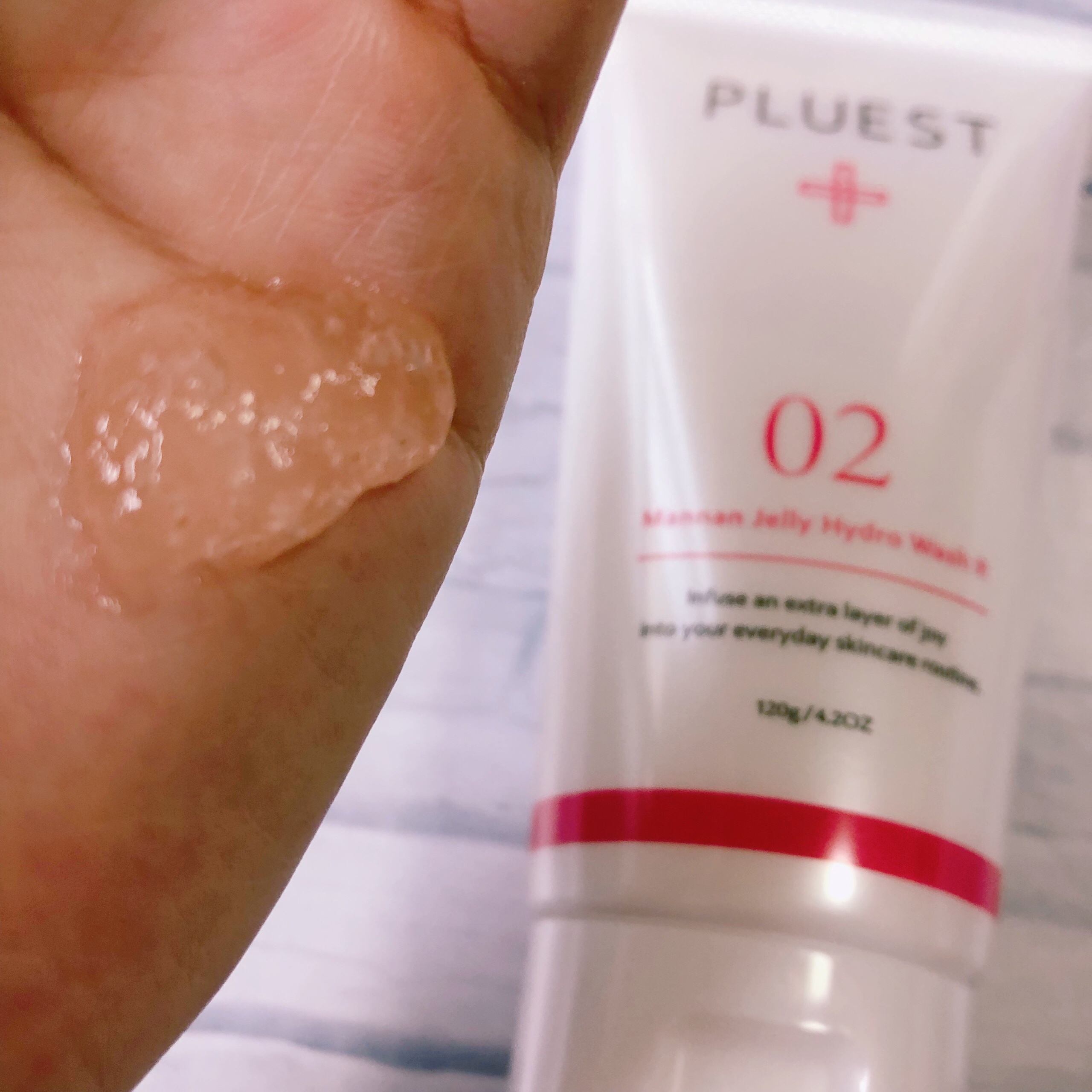 マンナンジェリーハイドロウォッシュ R/PLUEST/洗顔料を使ったクチコミ（2枚目）