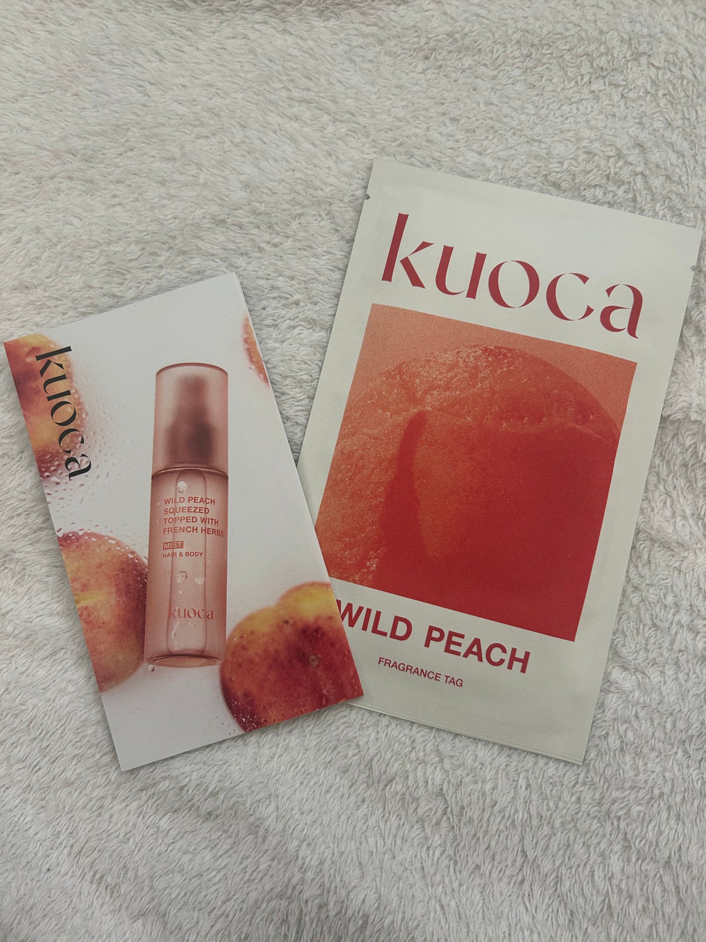 kuoca フレグランスタグ WILD PEACH/KUOCA/その他を使ったクチコミ(1枚目)