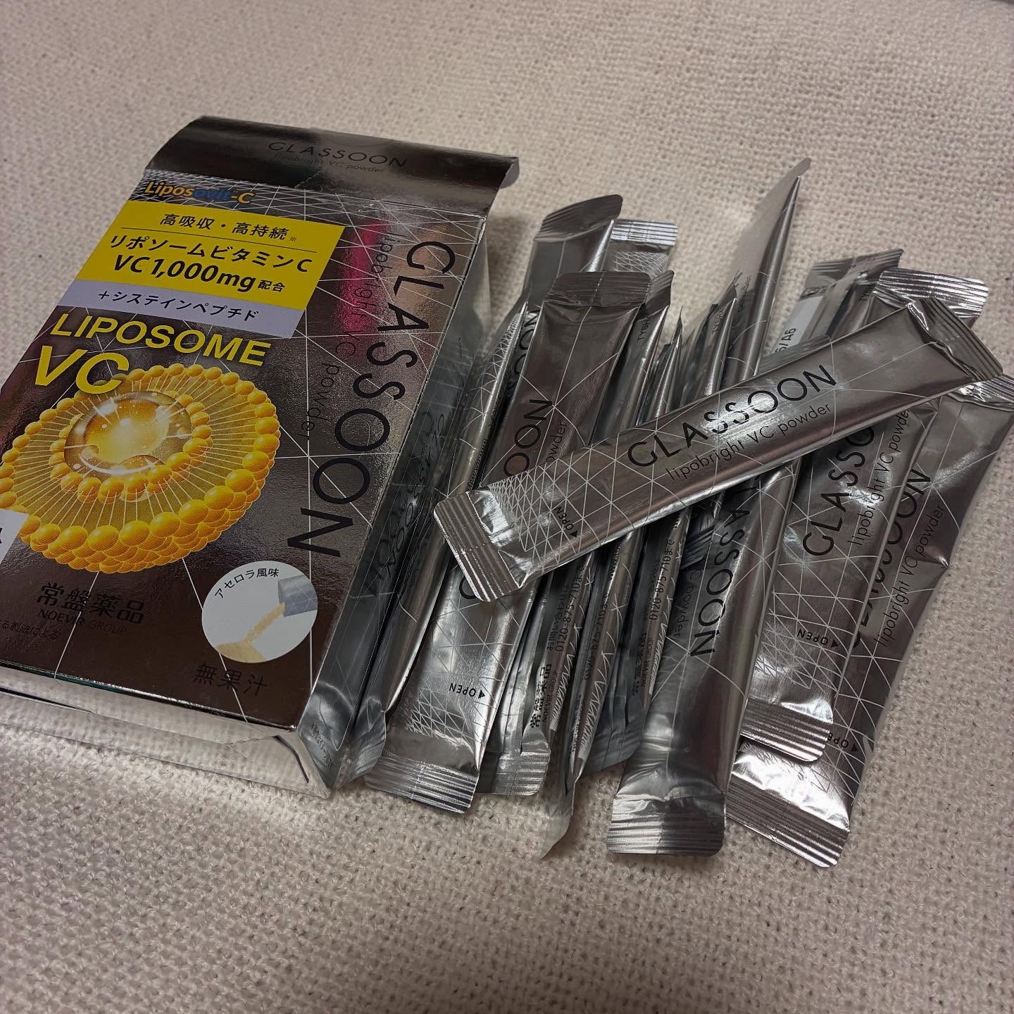 グラスーン　リポブライト　ＶＣパウダー/GLASSOON/美容サプリメントを使ったクチコミ（2枚目）